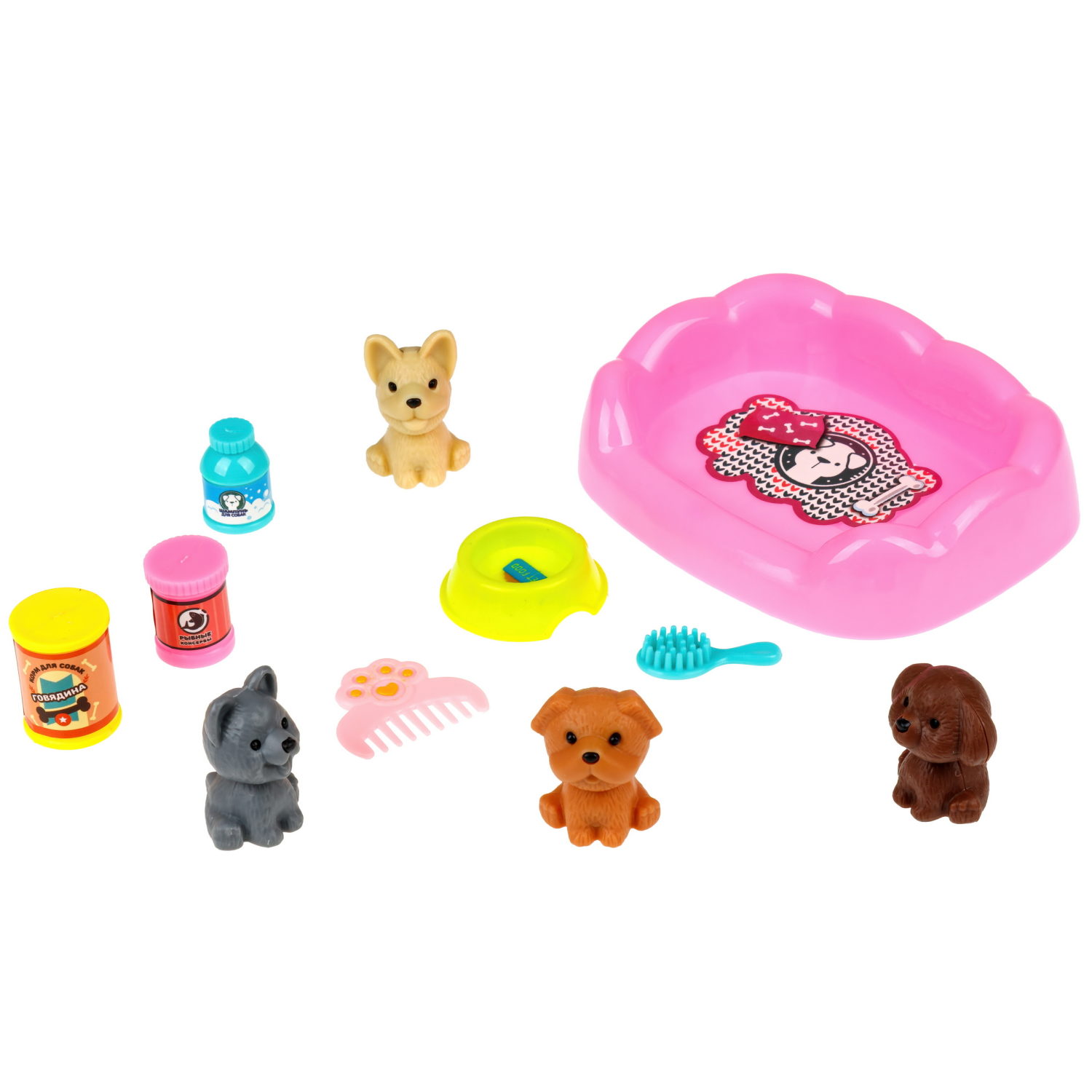Игровой набор 1TOY "Щеночки", в ассортименте