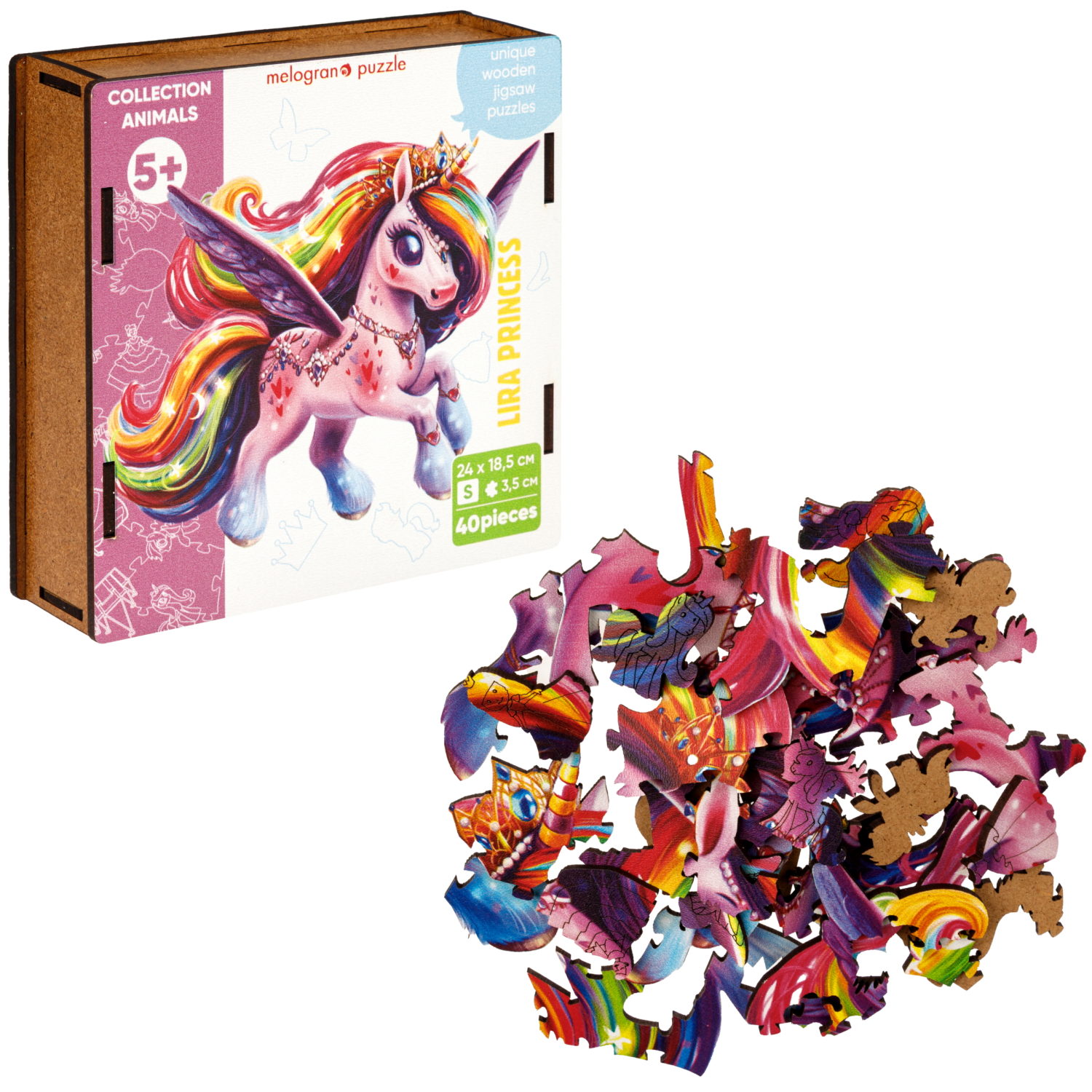 Деревянные пазлы Collection Animals Принцесса Лира, 40  деталей