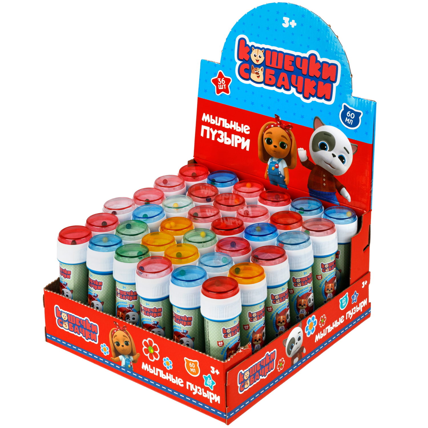 1TOY Кошечки-собачки, мыльные пузыри, 60 мл