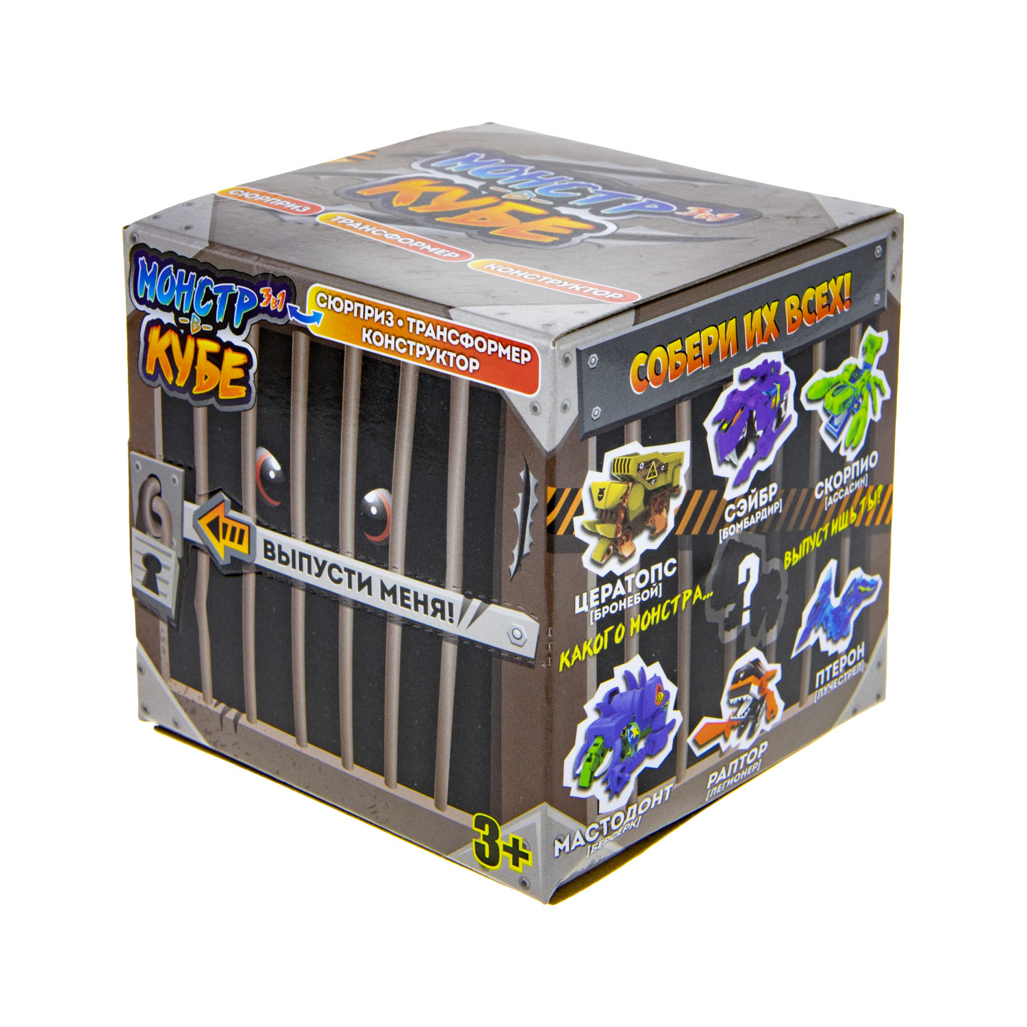 Конструктор 1TOY "Монстр в кубе", 12 видов, 1 шт.