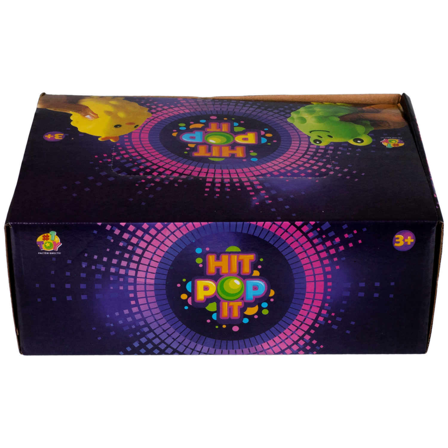 1TOY Жмяка Hit Pop It "Животные" 11х9х5 см, 5 видов на присосках в ассортименте