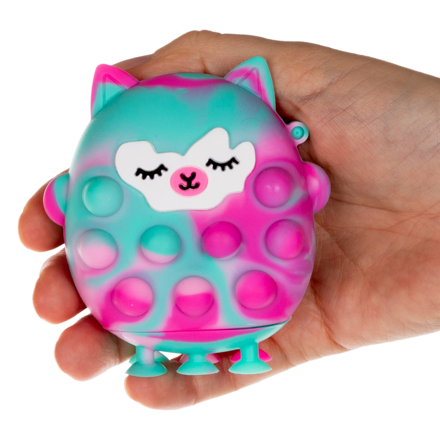 1toy Жмяка Hit Pop It "Лама" 8х7х2 см на присосках, 4 вида в ассортименте