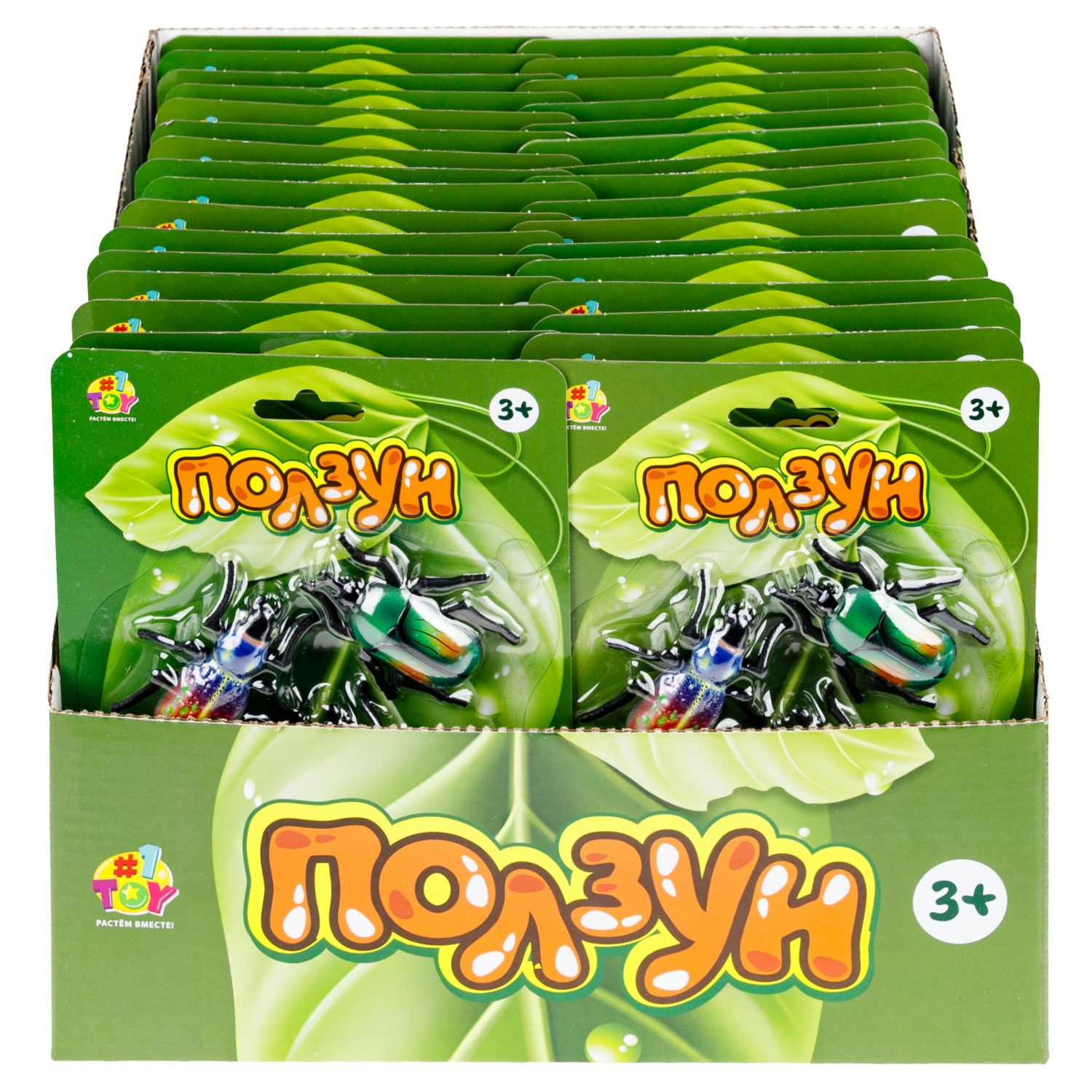 Насекомые игрушки 1TOY Ползун Жуки