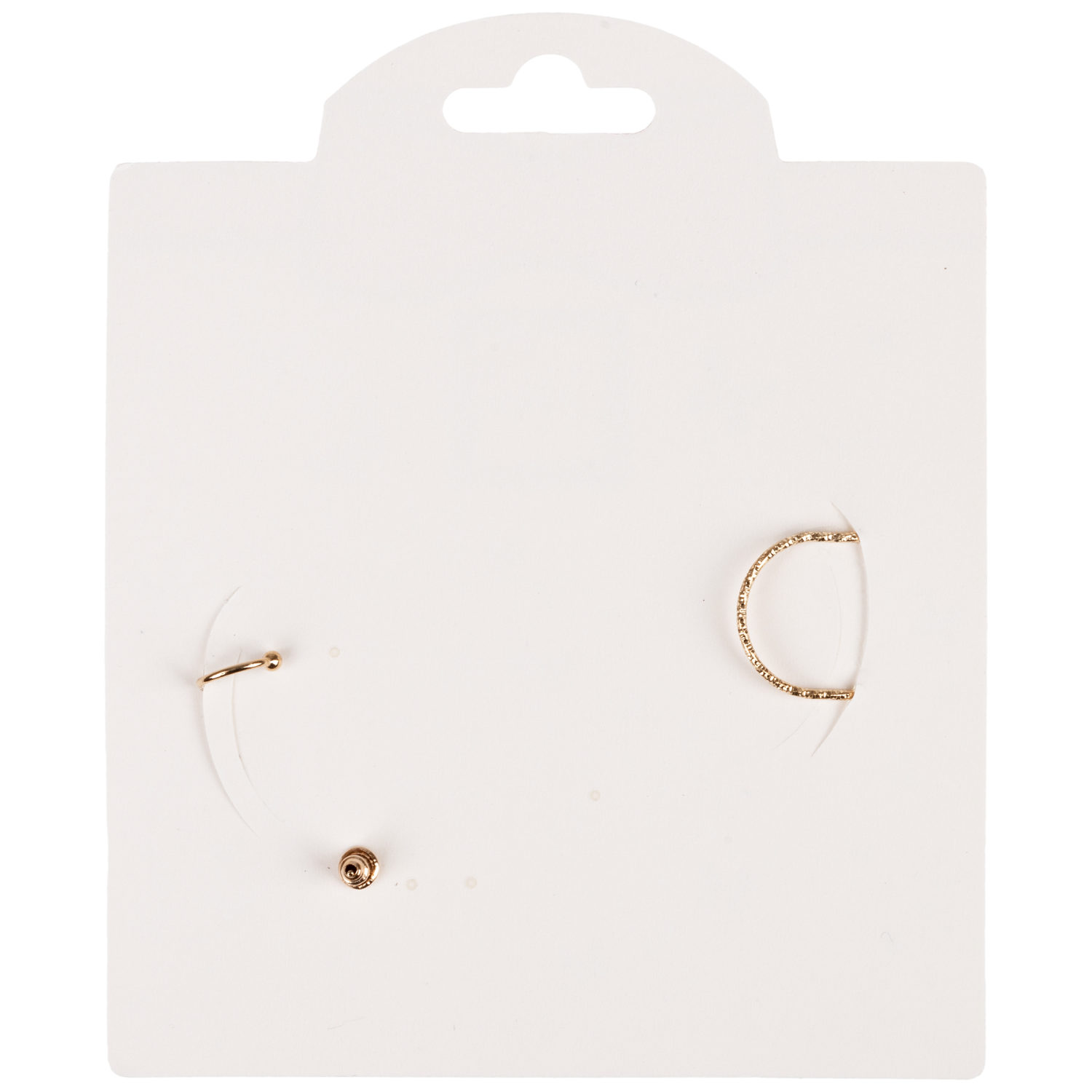 Набор из 2 асимметричных сережек Lukky Fashion "Бабочки", каффы