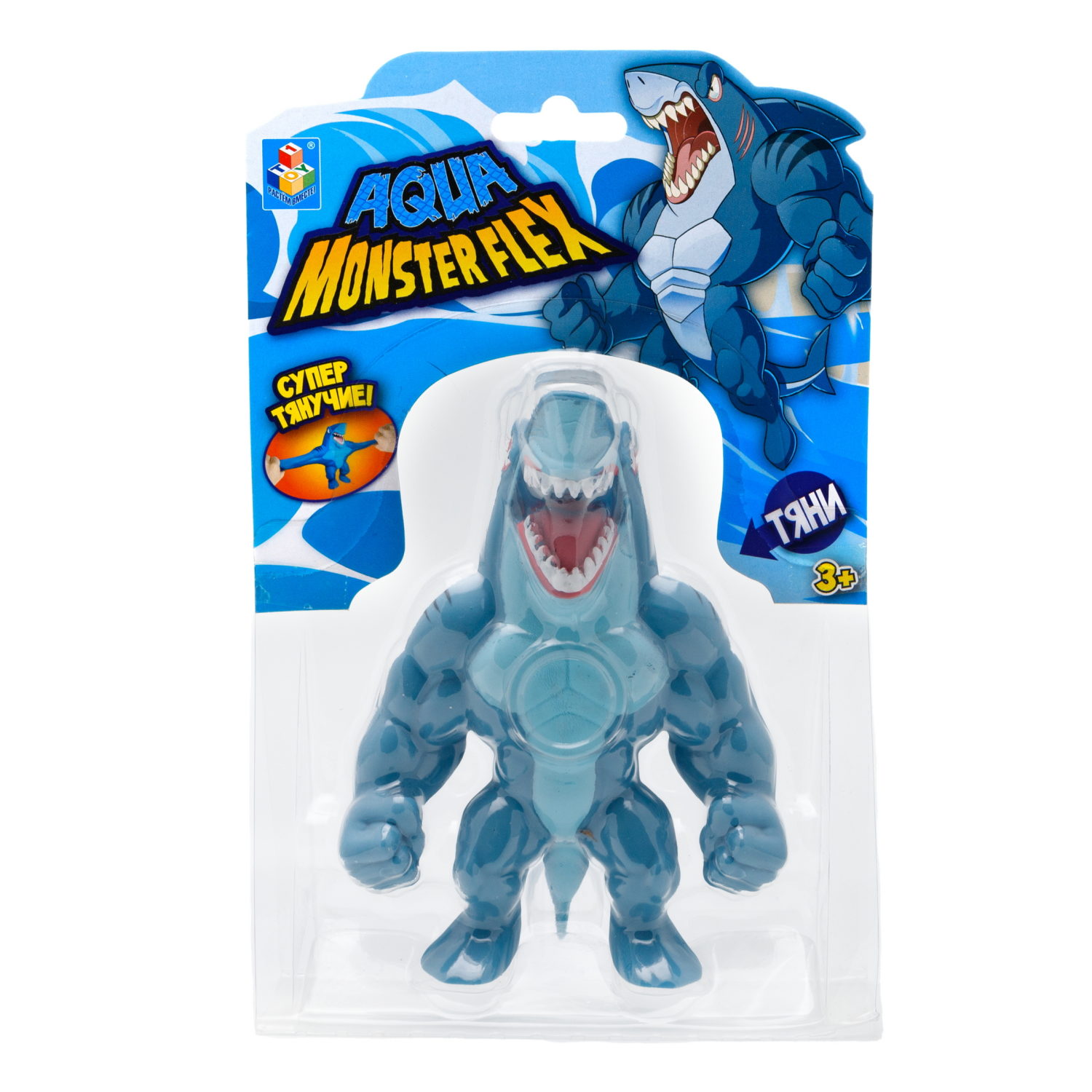 1Toy Игрушка для мальчика, тянучка монстр MONSTER FLEX AQUA, антистресс, 14 видов в ассортименте