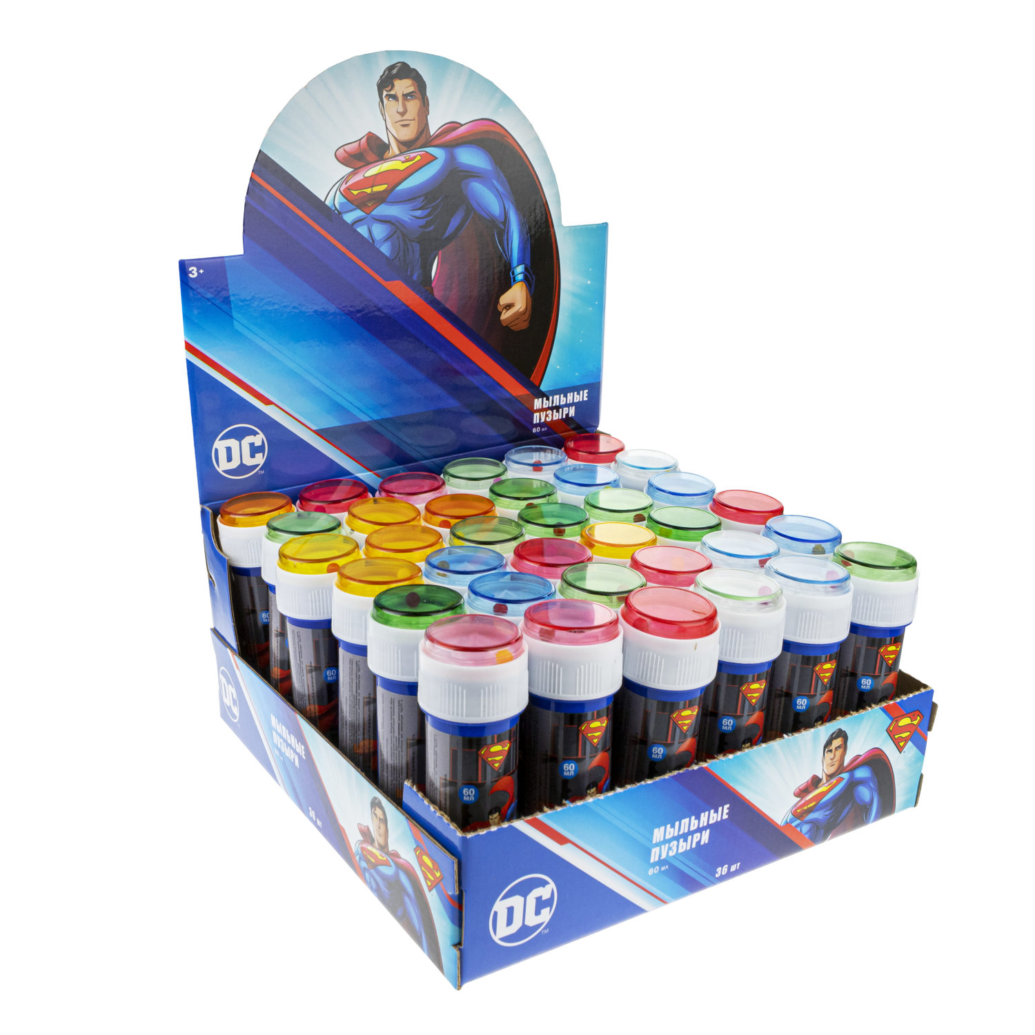 Мыльные пузыри 1TOY Superman 60 мл