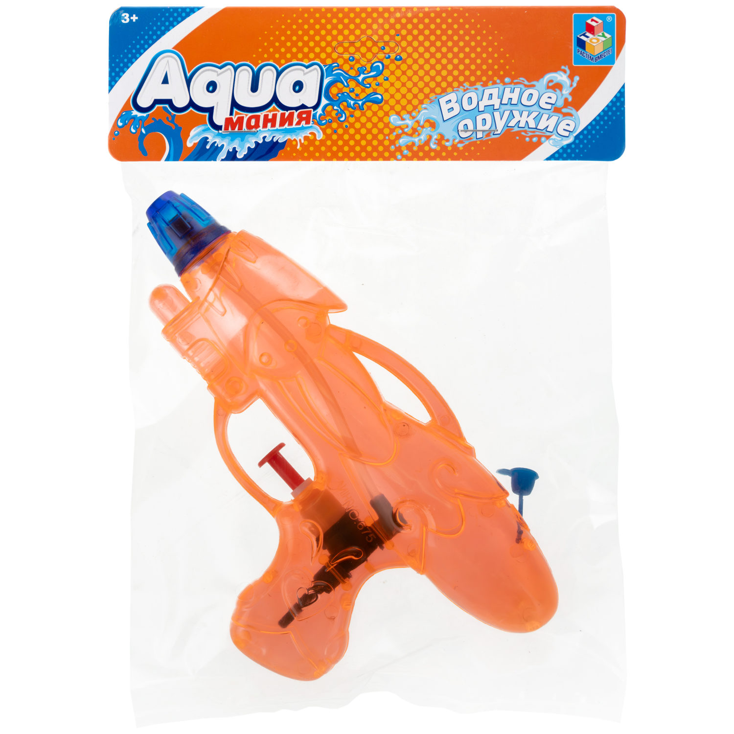 Водный пистолет 1TOY Аквамания, 18х9,6х2,5 см