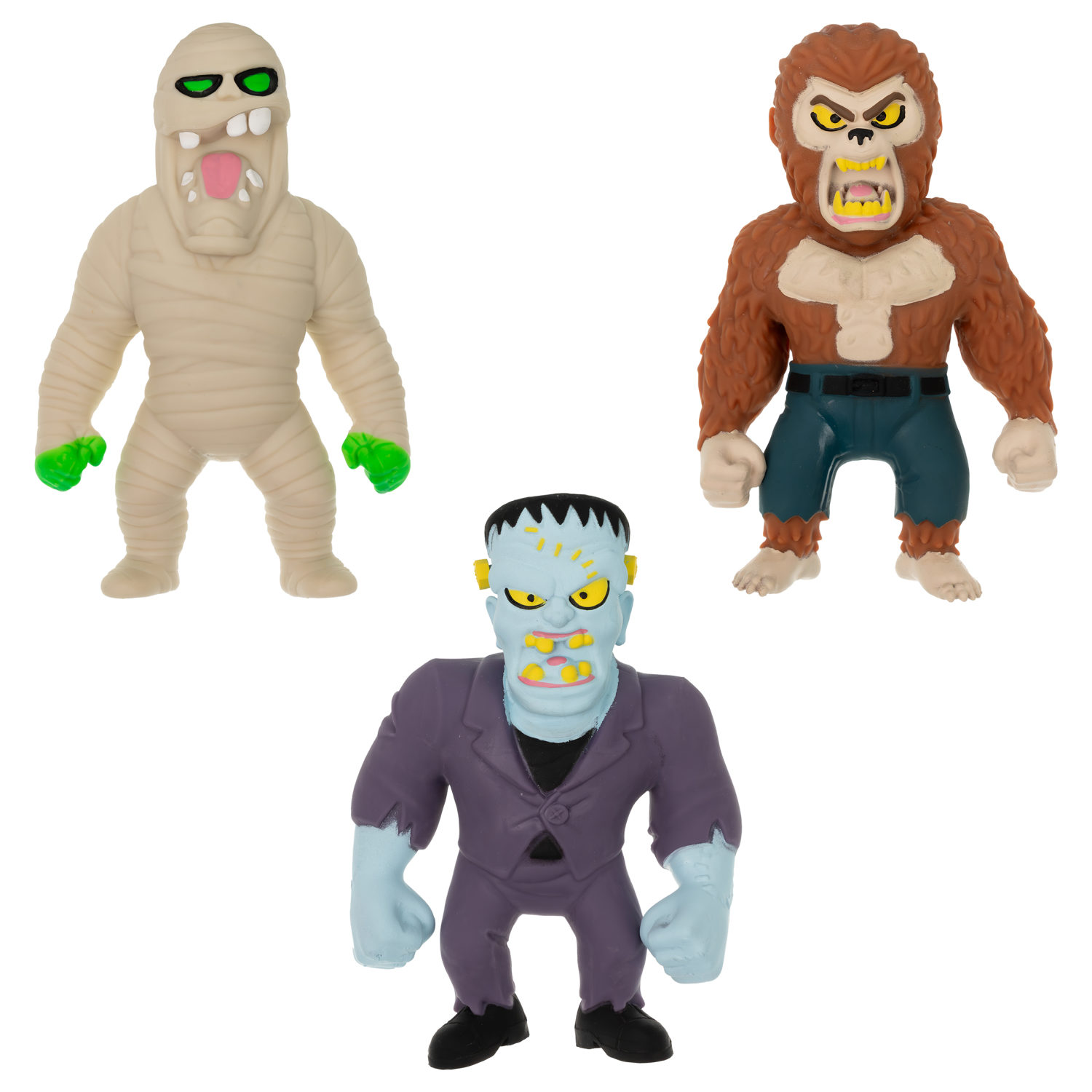 Тянущиеся фигурки 1TOY Monster Flex Maxi монстры тянучки, Оборотень,  21 см