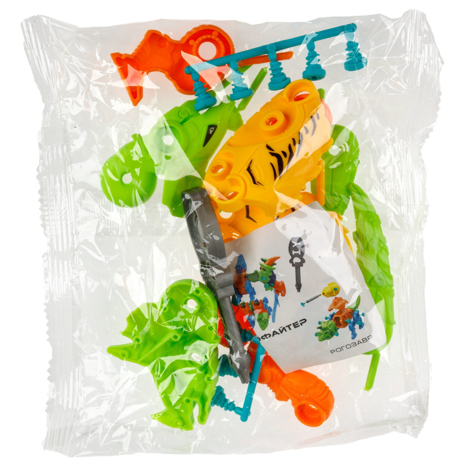 Трансботы 1TOY Зоотехника «Динофайтер», 5 видов, собираются в робота