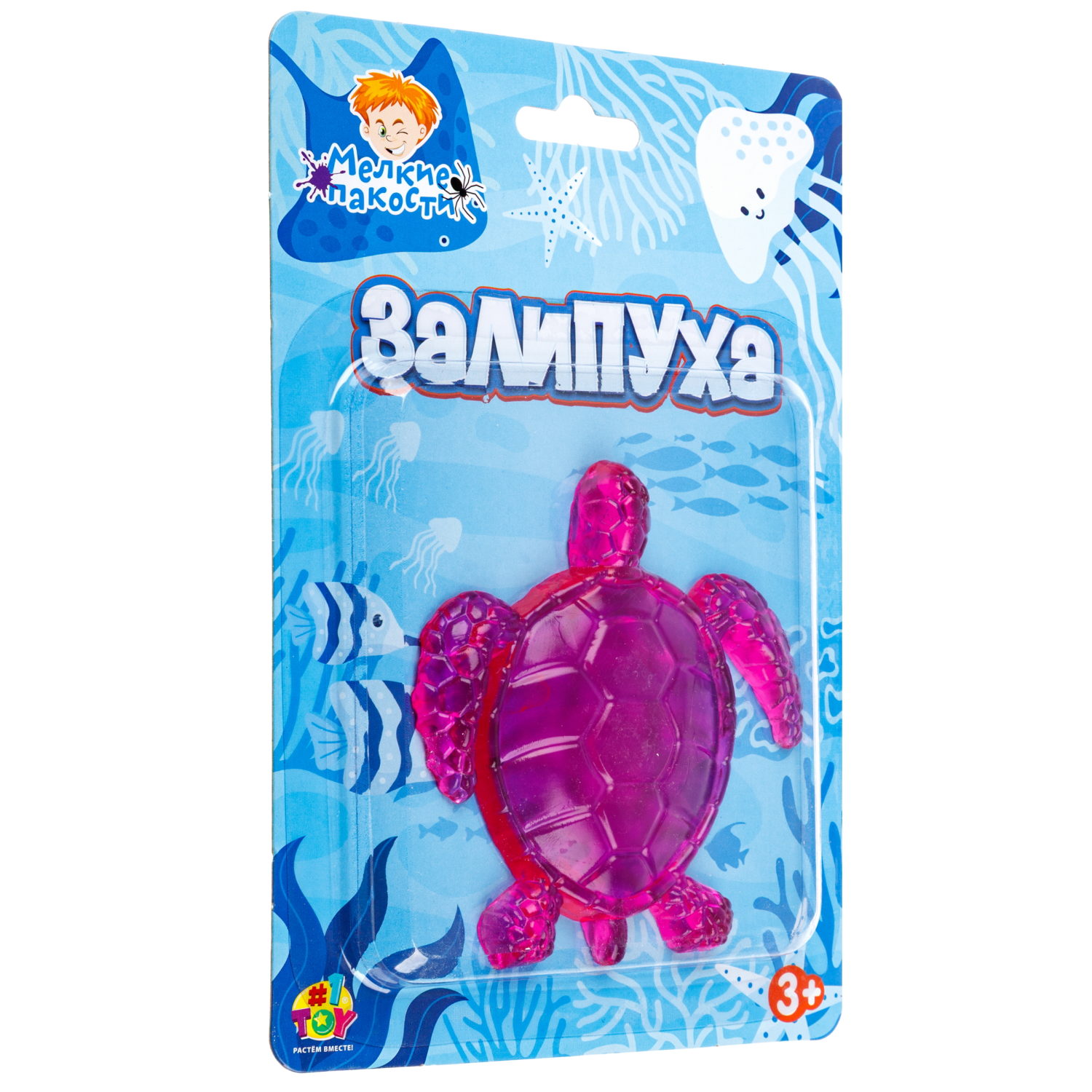 Игрушка-антистресс 1TOY Крутой замес Залипуха Черепаха