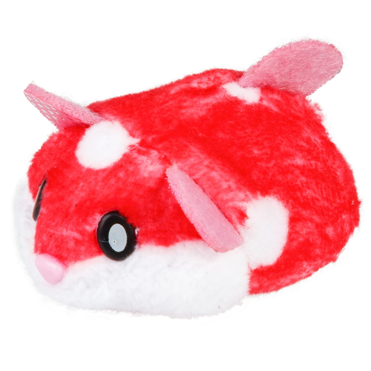 Хома Дома плюшевый хомячок, красный в крапинку, батарейка в комплекте, в блистере