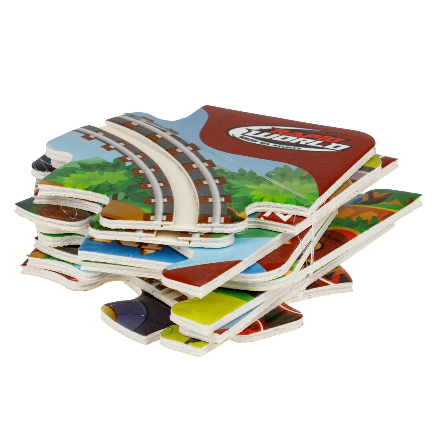 1toy игровой набор пазл-трек "Паровоз" с поездом, 2 вида, 10 деталей