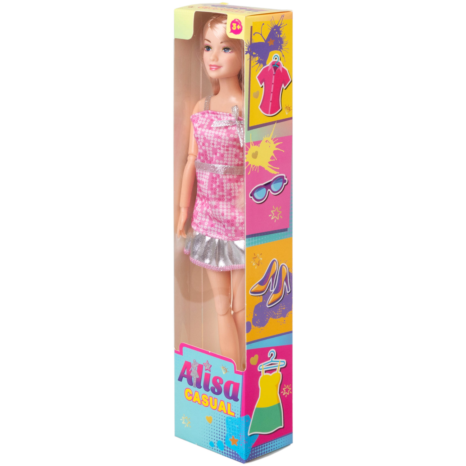 Кукла Alisa Casual в повседневной одежде, с гнущимися руками и ногами, 29 см, в ассортименте, 1 шт.