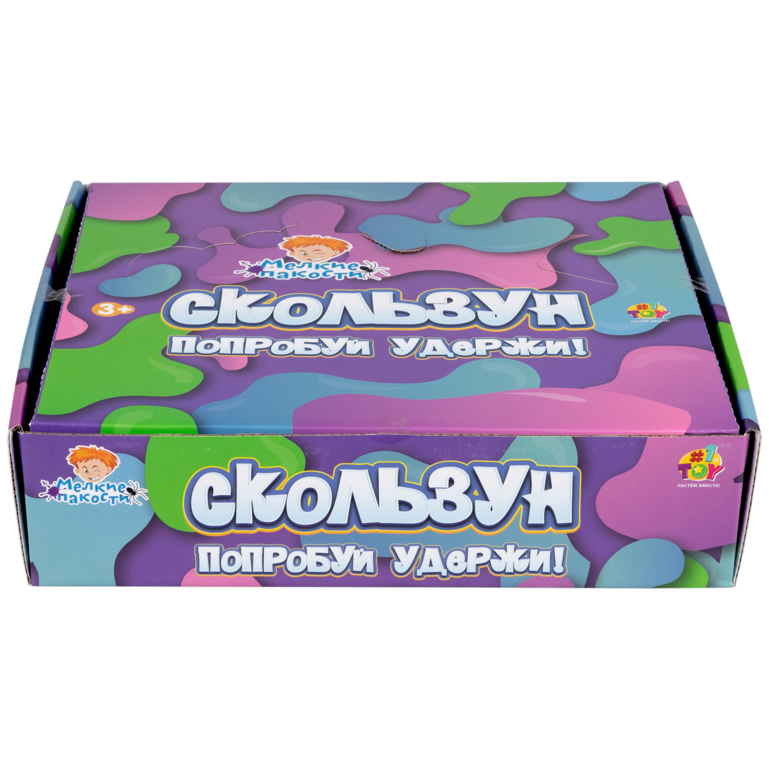 Скользун с блестками 1TOY,11х4 см, 4 цвета в ассортименте