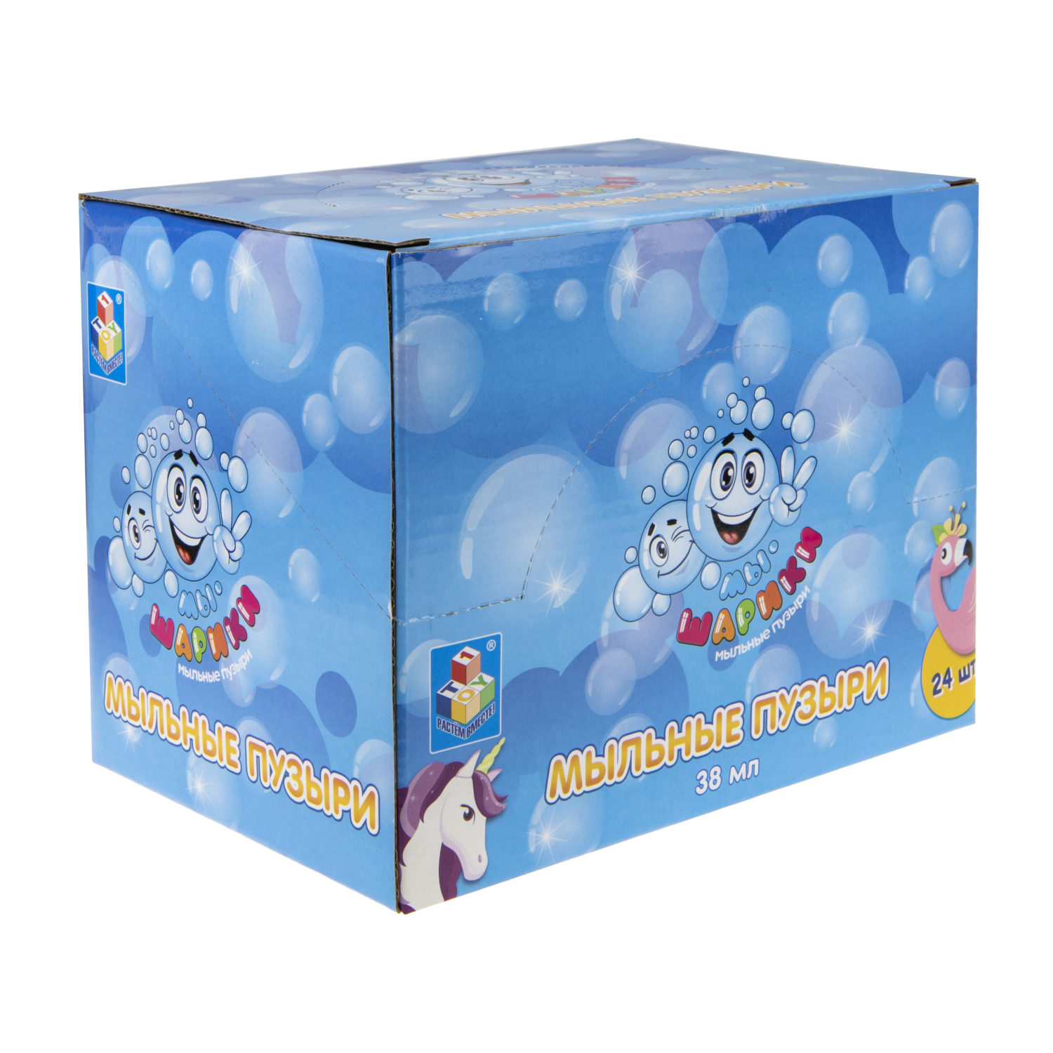 Мыльные пузыри 1TOY "Мы-Шарики!" "Единорог" (38 мл.)