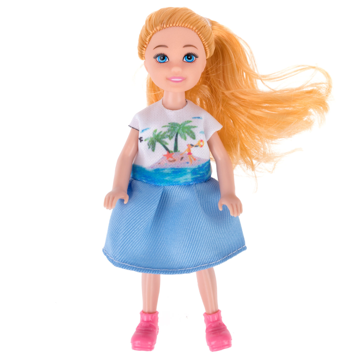 Кукла Alisa Little Love 15,2 см блондинка с хвостиком, с портфелем