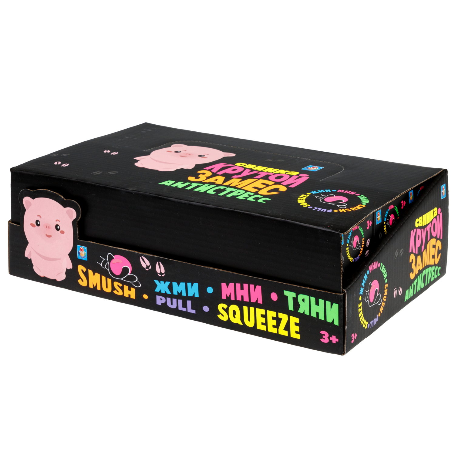Антистресс-игрушка 1TOY Крутой замес Свинка, 6*7,5 см
