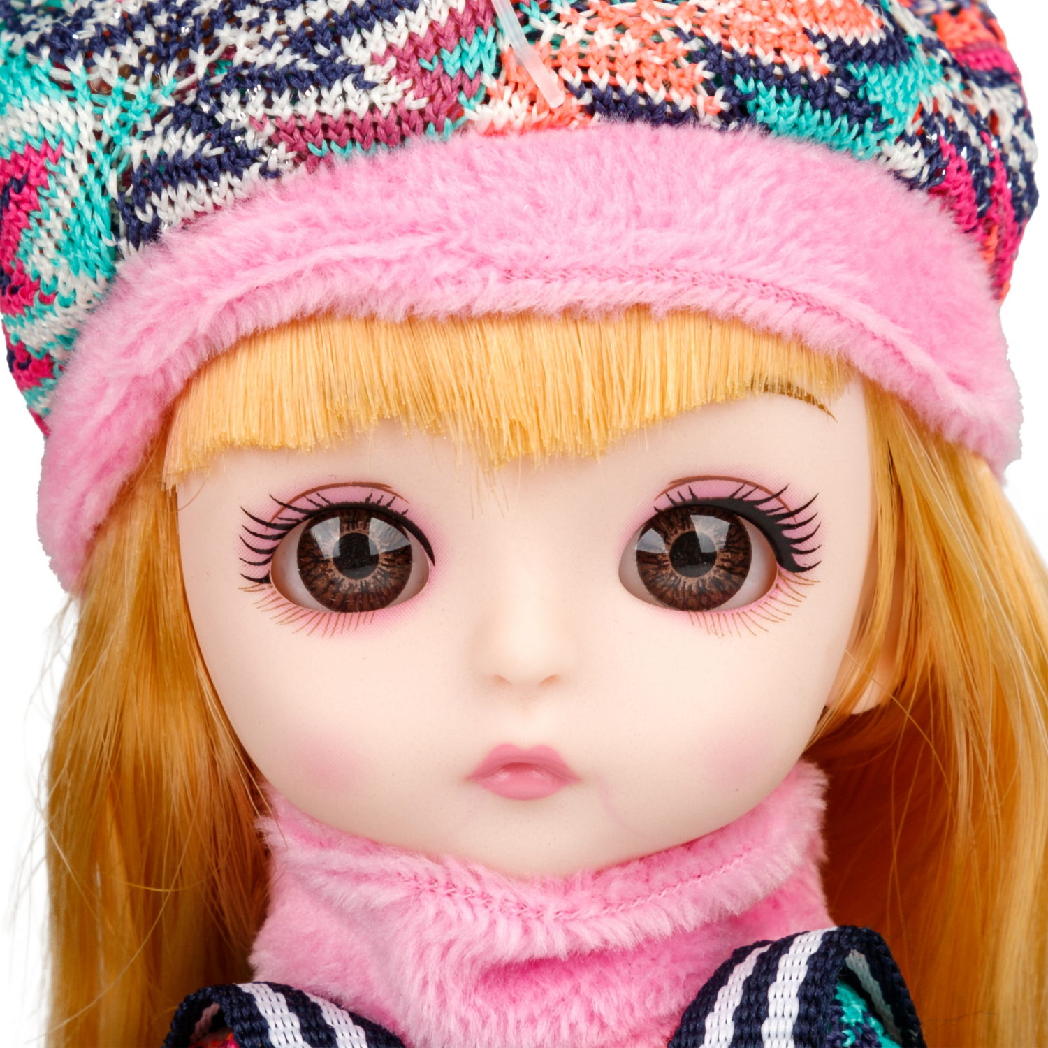 Кукла шарнирная Alisa Kawaii mini 15,2 см, с расчёской, с длинными светлыми волосами 