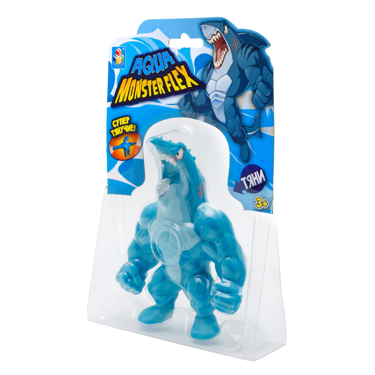 1Toy Игрушка для мальчика, тянучка монстр MONSTER FLEX AQUA, антистресс, 14 видов в ассортименте