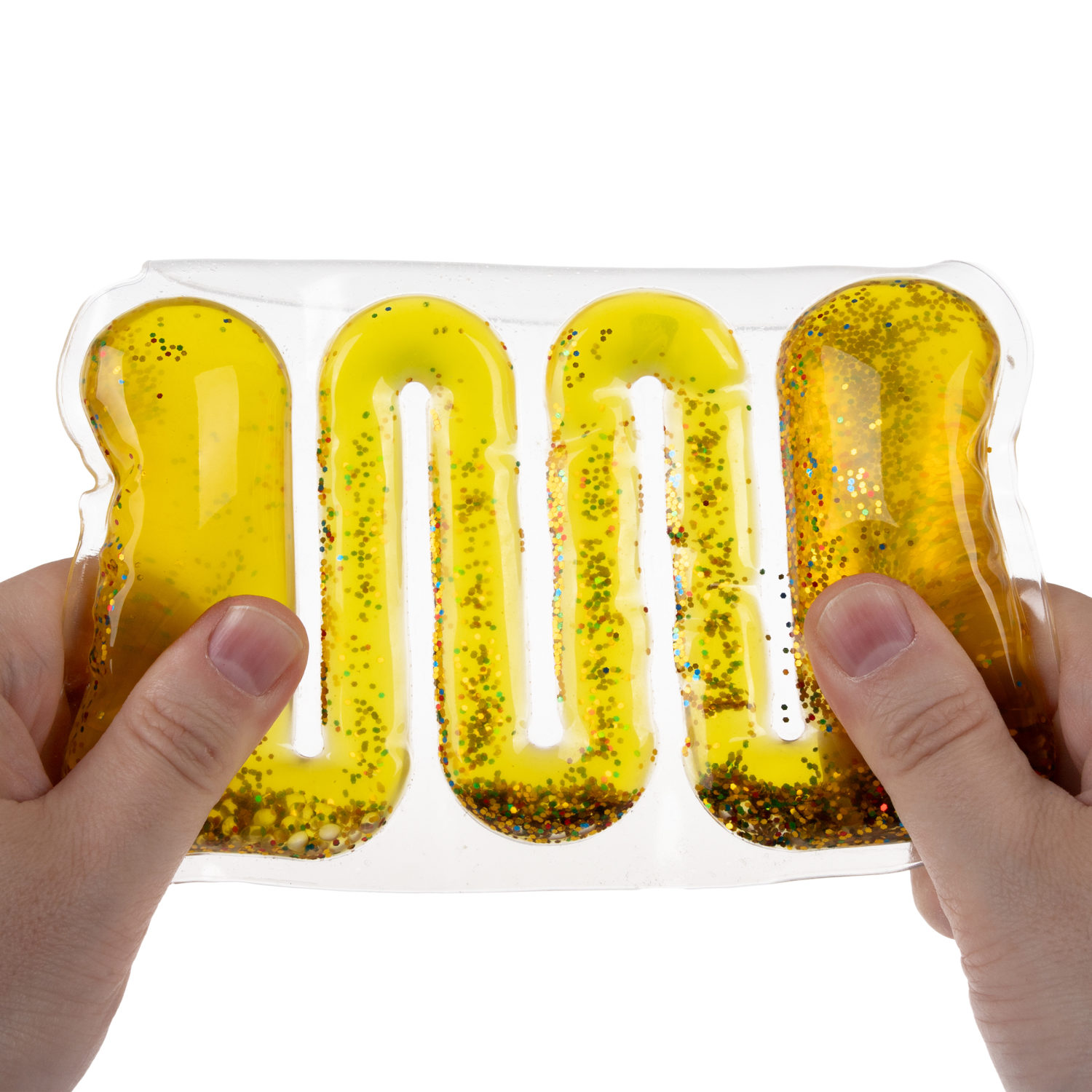 Акватубики переливайка 1TOY скользун с водой внутри, антистресс для рук, жмякалка, 4 цвета в ассортименте