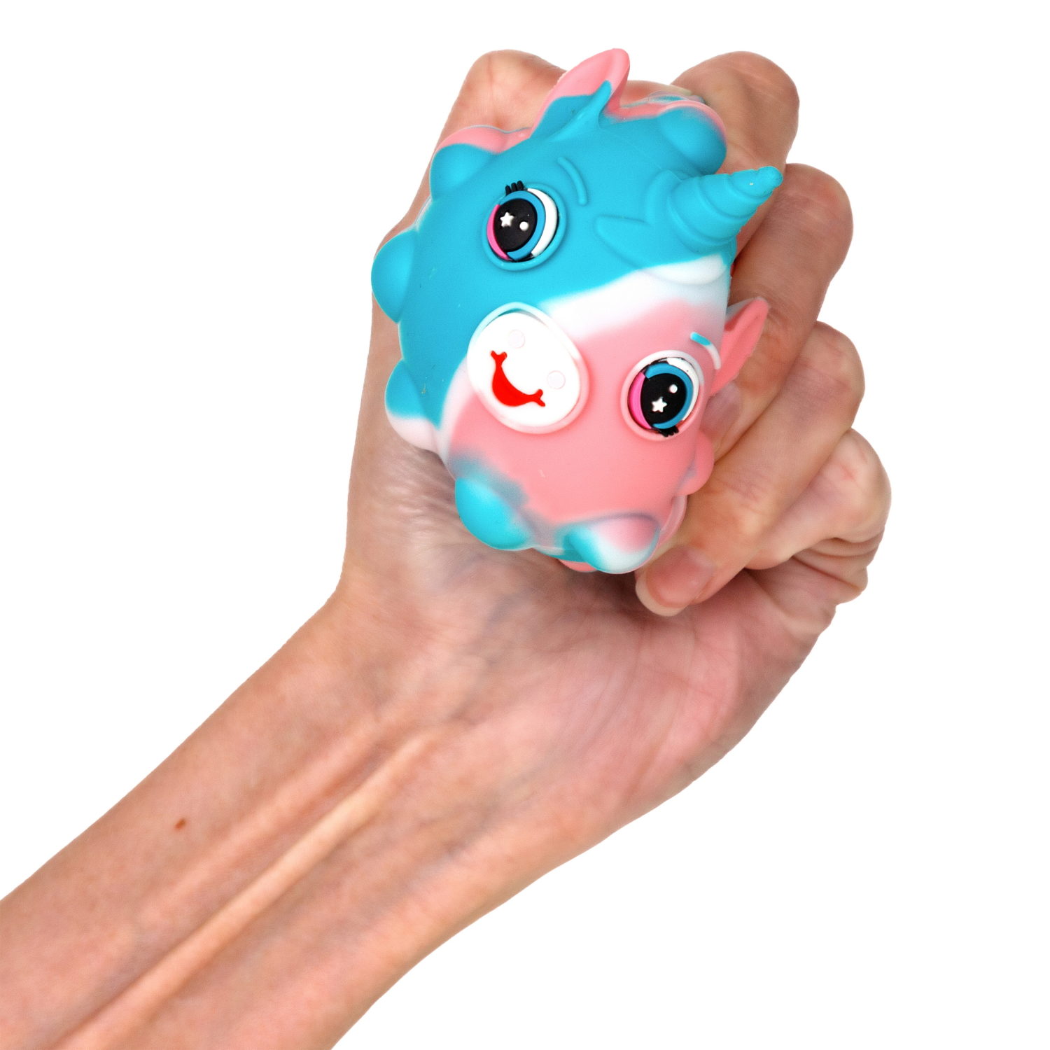 1TOY Жмяка Hit Pop It "Единорог" 7 см, 4 вида в ассортименте