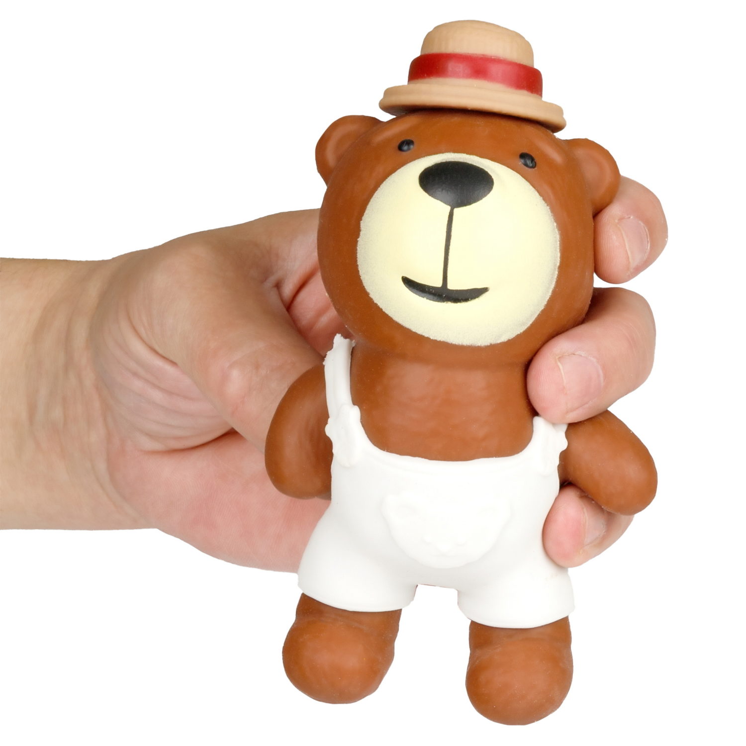 Антистресс-игрушка 1TOY Крутой замес медведь в костюме, 15х11 см