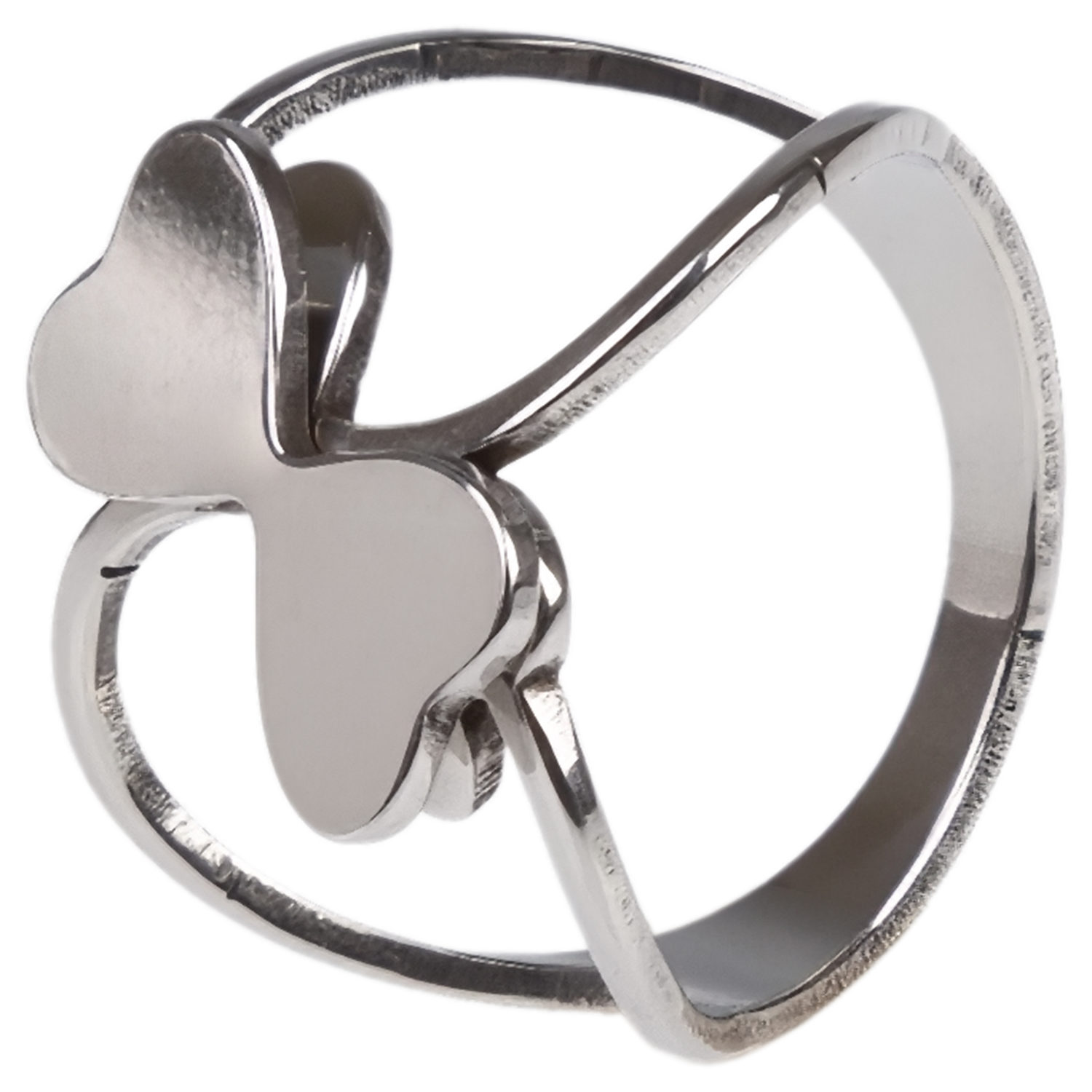 Набор колец серебряного цвета Lukky Fashion с бабочками, 3 шт.