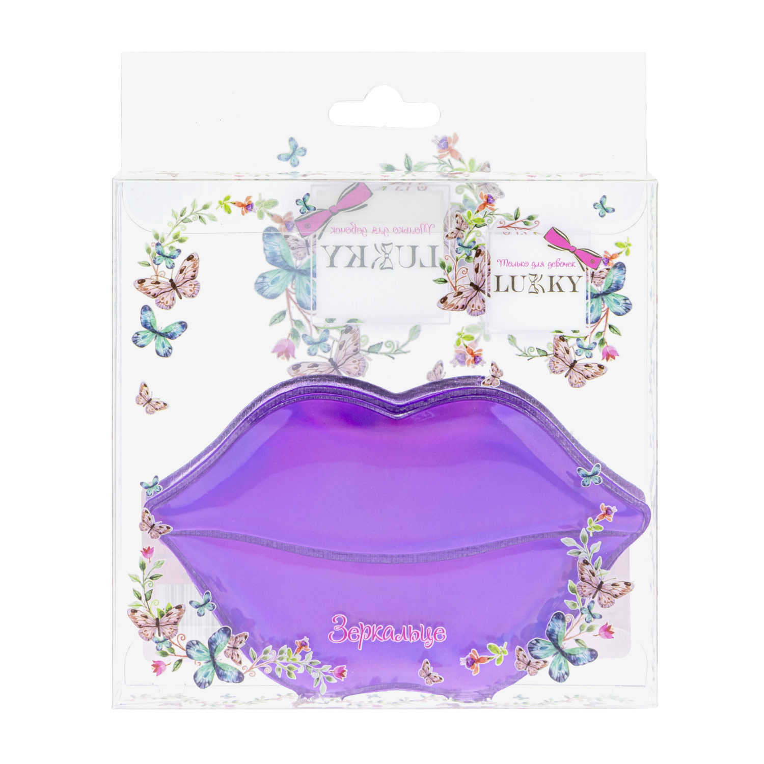 Lukky зеркальце карманное "Губы"