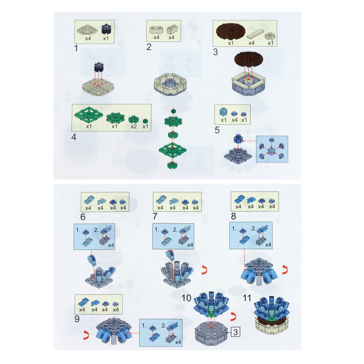 1TOY конструктор Blockformers "Цветы пустыни", 12 видов в ассортименте