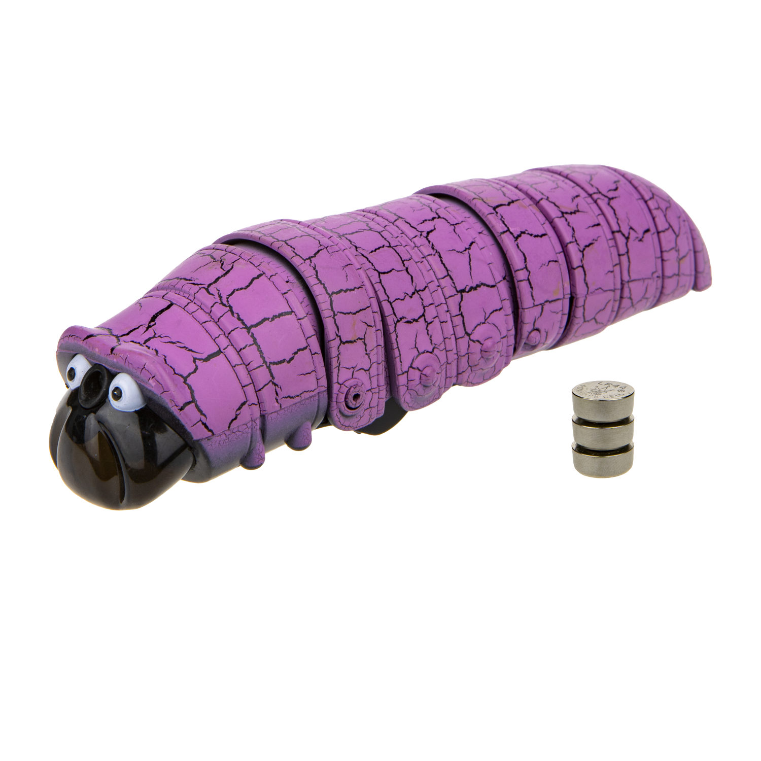 1TOY Игрушка Робо-Гусеница (сиреневая) 
(3хAG13 входят в компл),упаковка 13,5*12*9