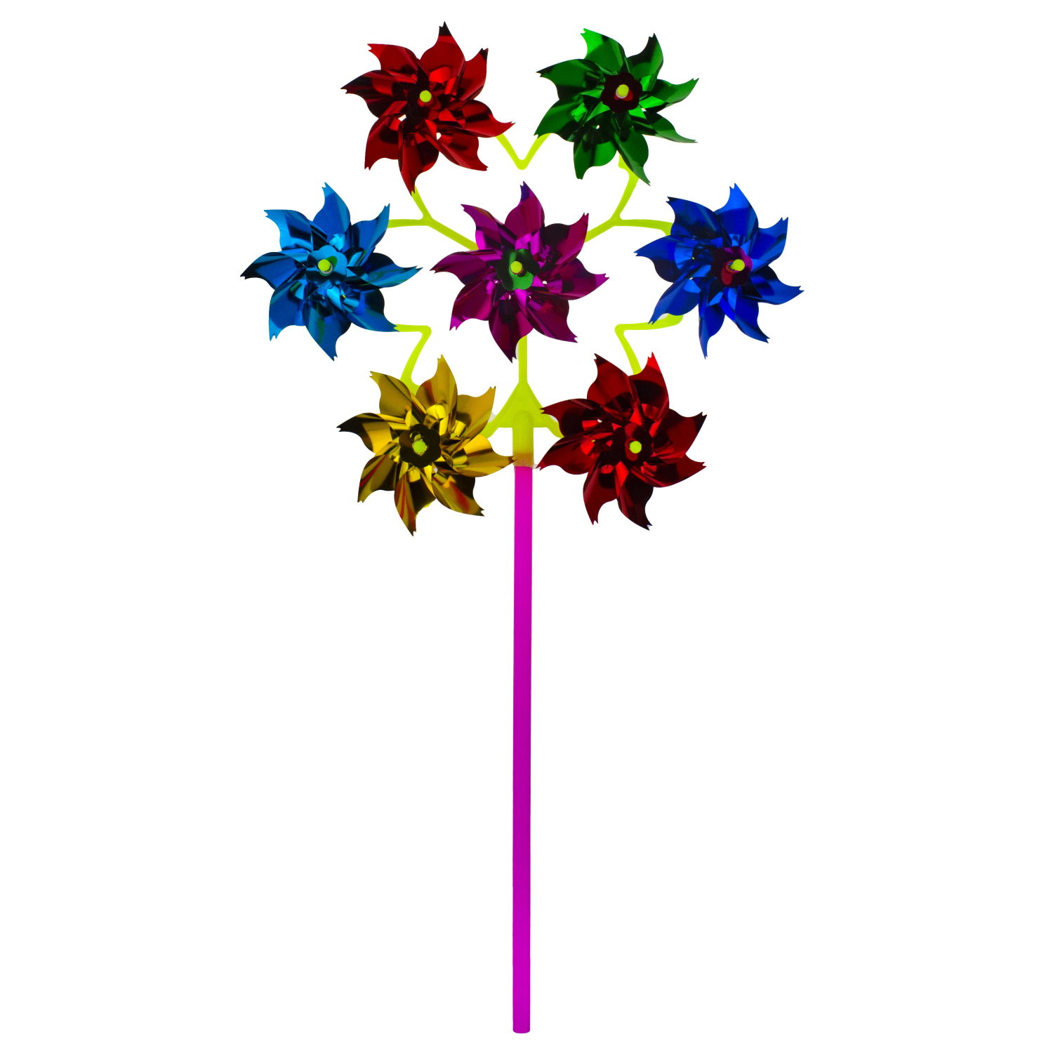 Ветрячок 1TOY ветерок детский, 28х46 см, длина ручки 28 см