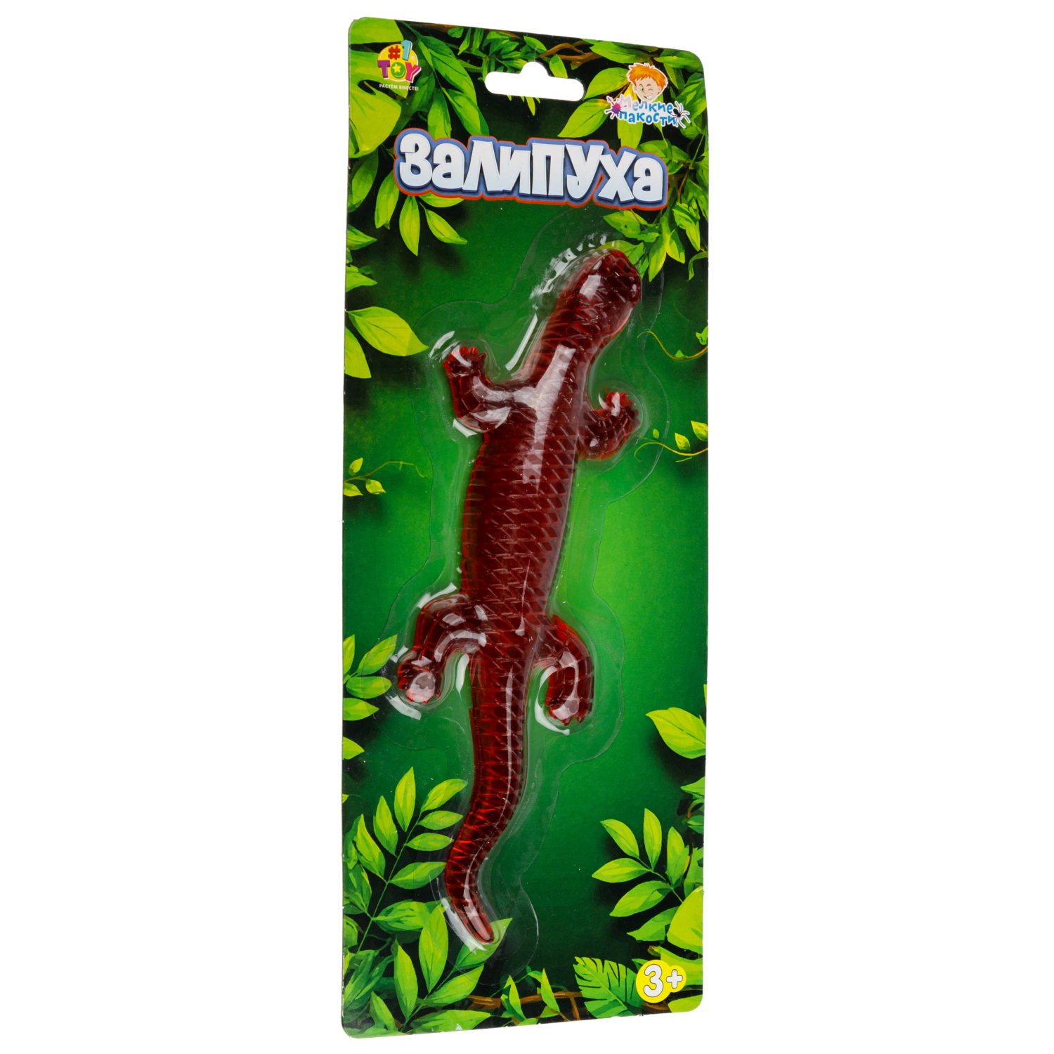 Жмяка липучая 1TOY Залипуха Ящерица, лизун