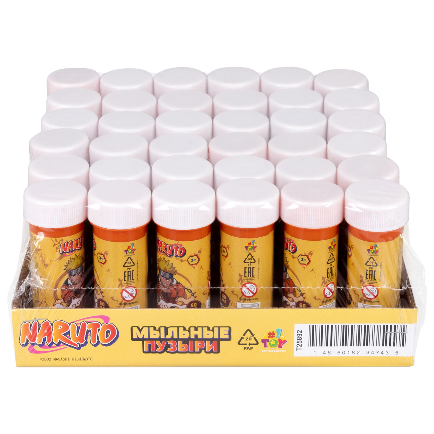 Мыльные пузыри 1TOY Наруто, 60 мл