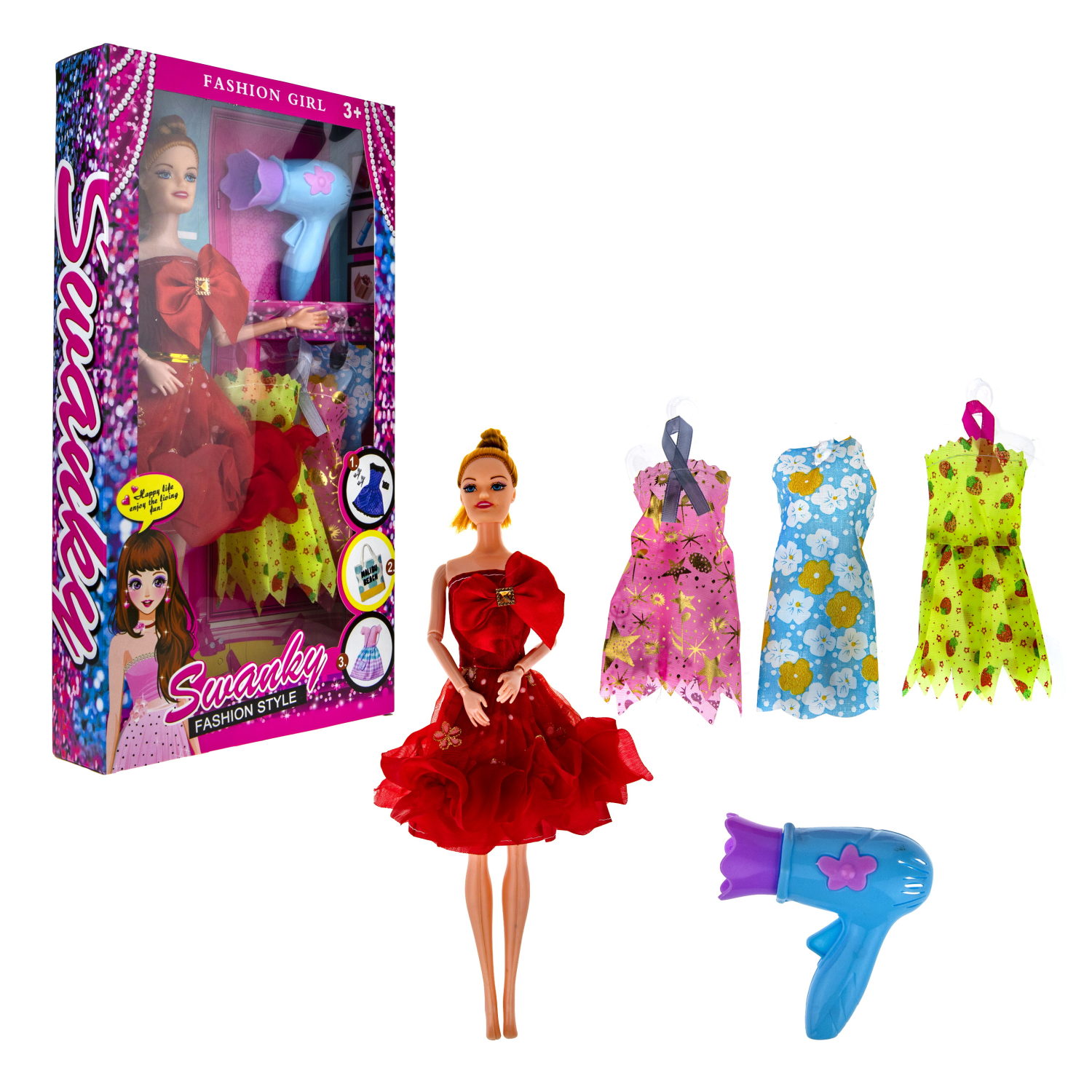 Кукла 29см с аксесс., в кор.18*4,5*32 см