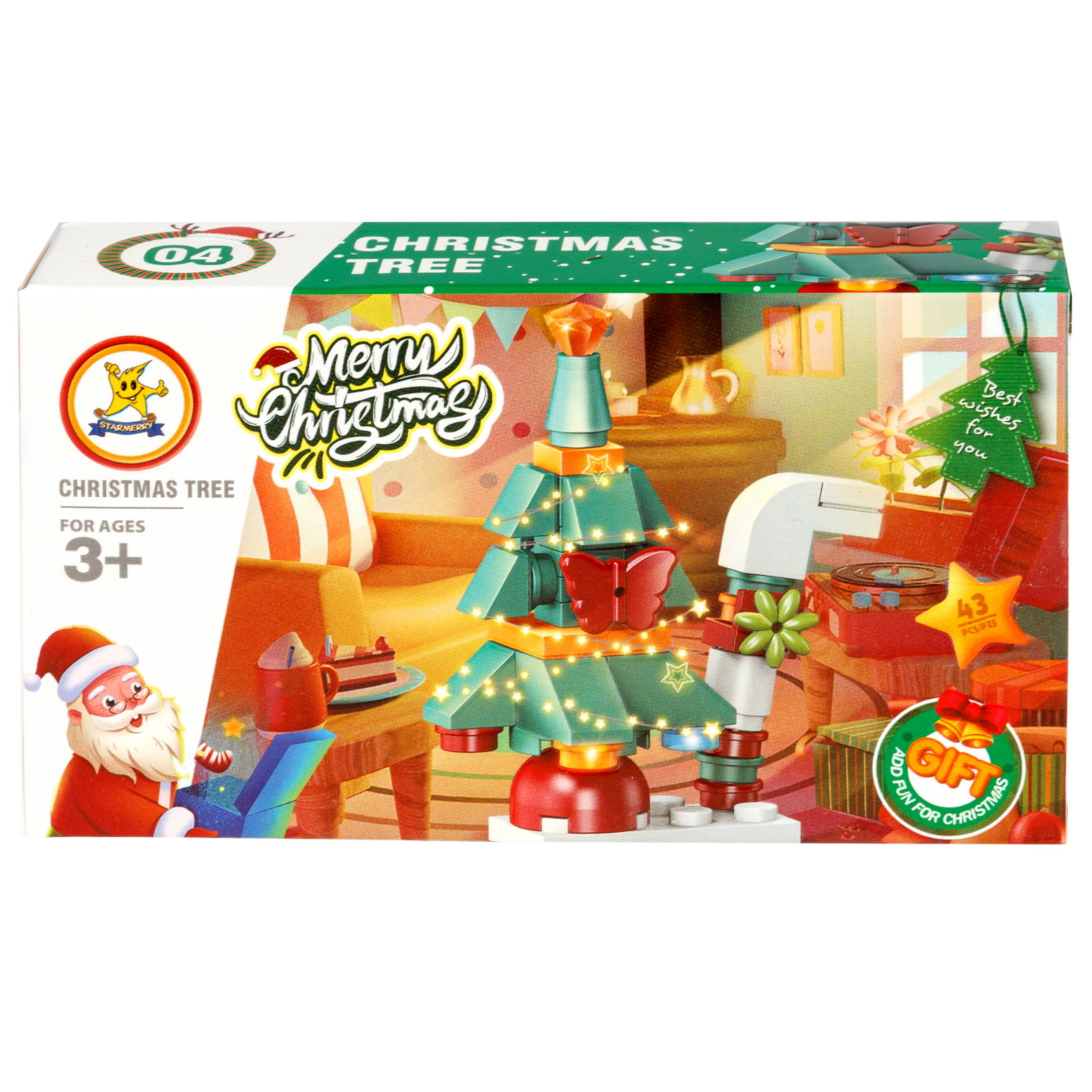 Конструктор 1TOY Blockformers "Рождество" 12 видов,  от 22 до 46 деталей