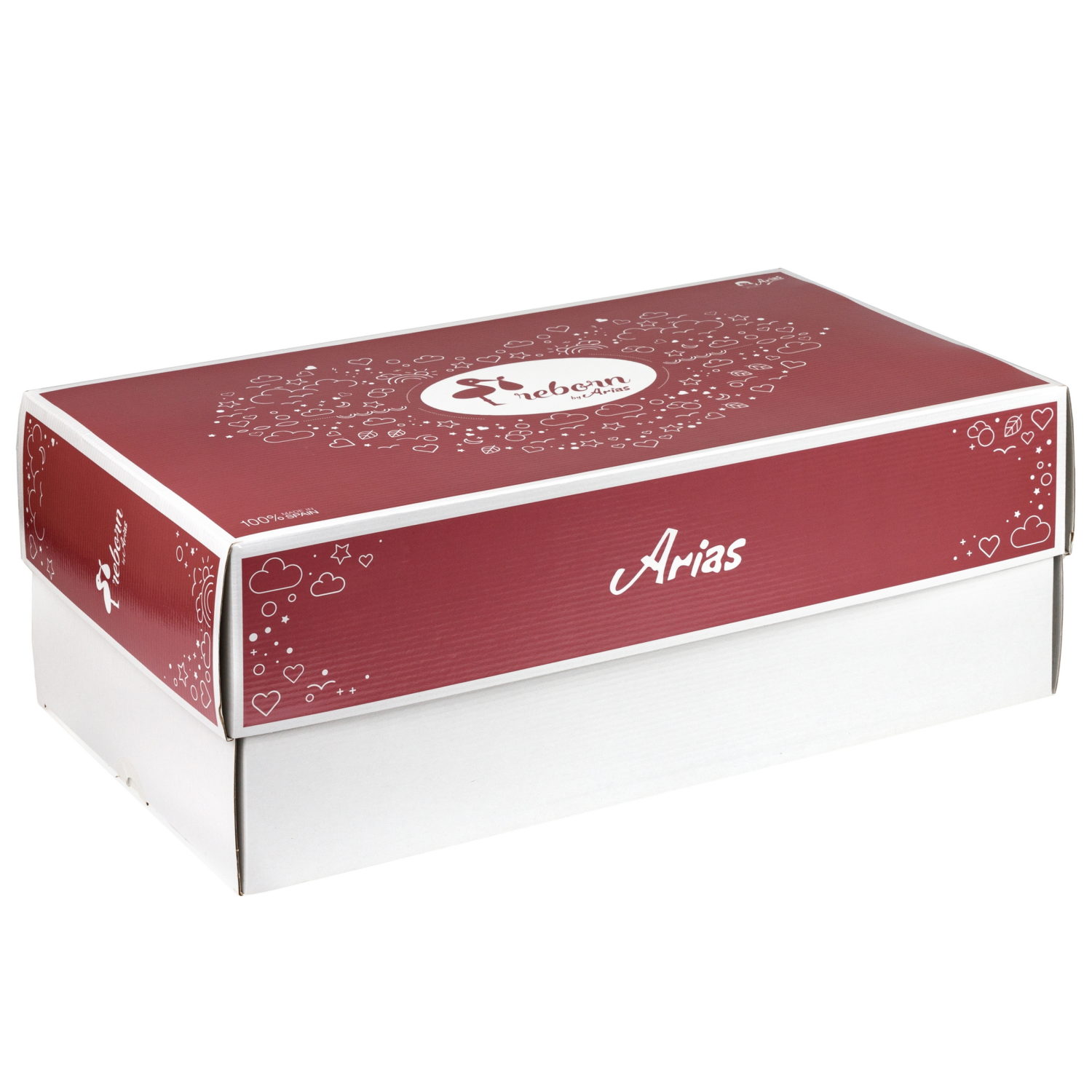 Arias Reborn Bruno новорожденный пупс мягкий 45 см., в голубой одежде, с соской, с одеялом,кор.