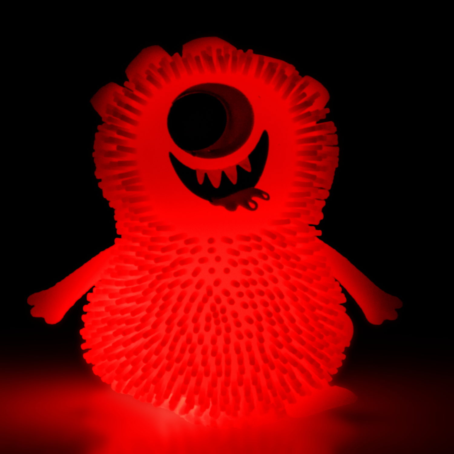 Игрушка-антистресс для рук 1toy Йо-Ёжики, "Монстр" 10 см, со светом, 4 вида в ассортименте