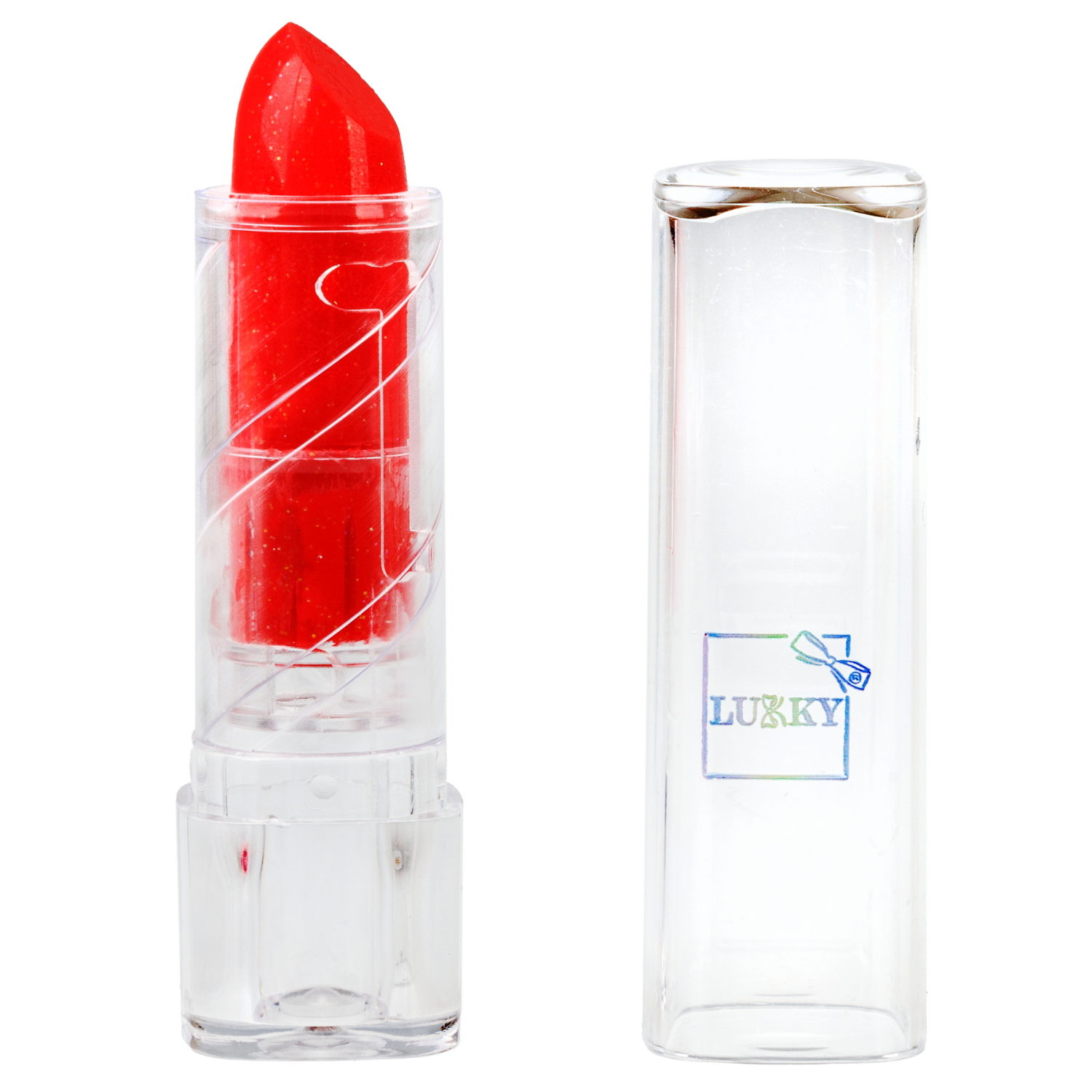 Набор Lukky Beauty Duet Ягода-Малина, блеск для губ и помада с блёстками