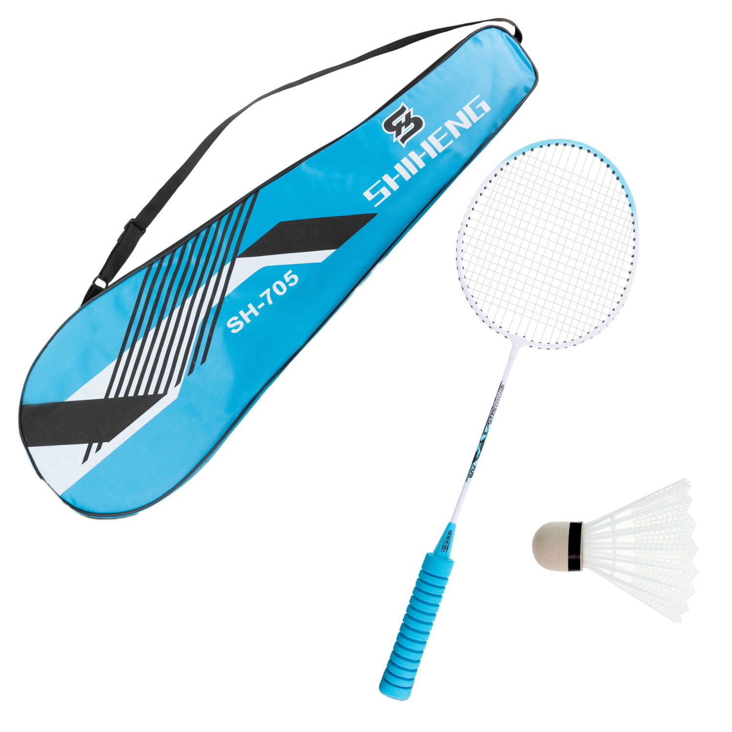 Бадминтон 1TOY 2 ракетки с мягкими ручками, 2 волана, в ассортименте