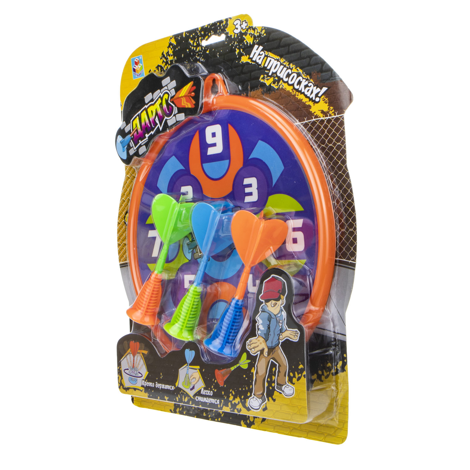 Дартс детский 1TOY на присосках 