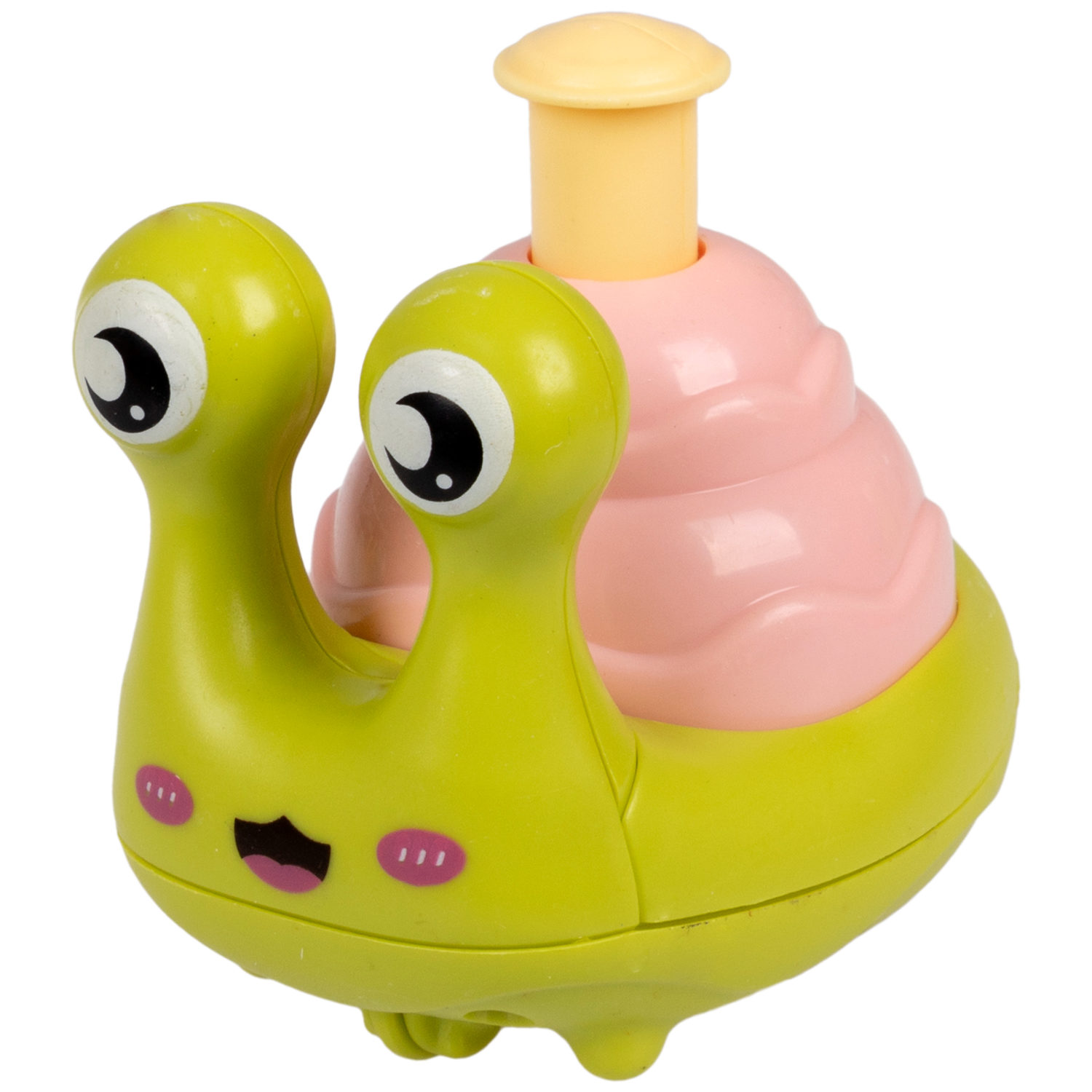 Игрушка детская 1TOY Покатушки Весёлая Улитка, инерционная, работает без батареек, 4 цвета в ассортименте