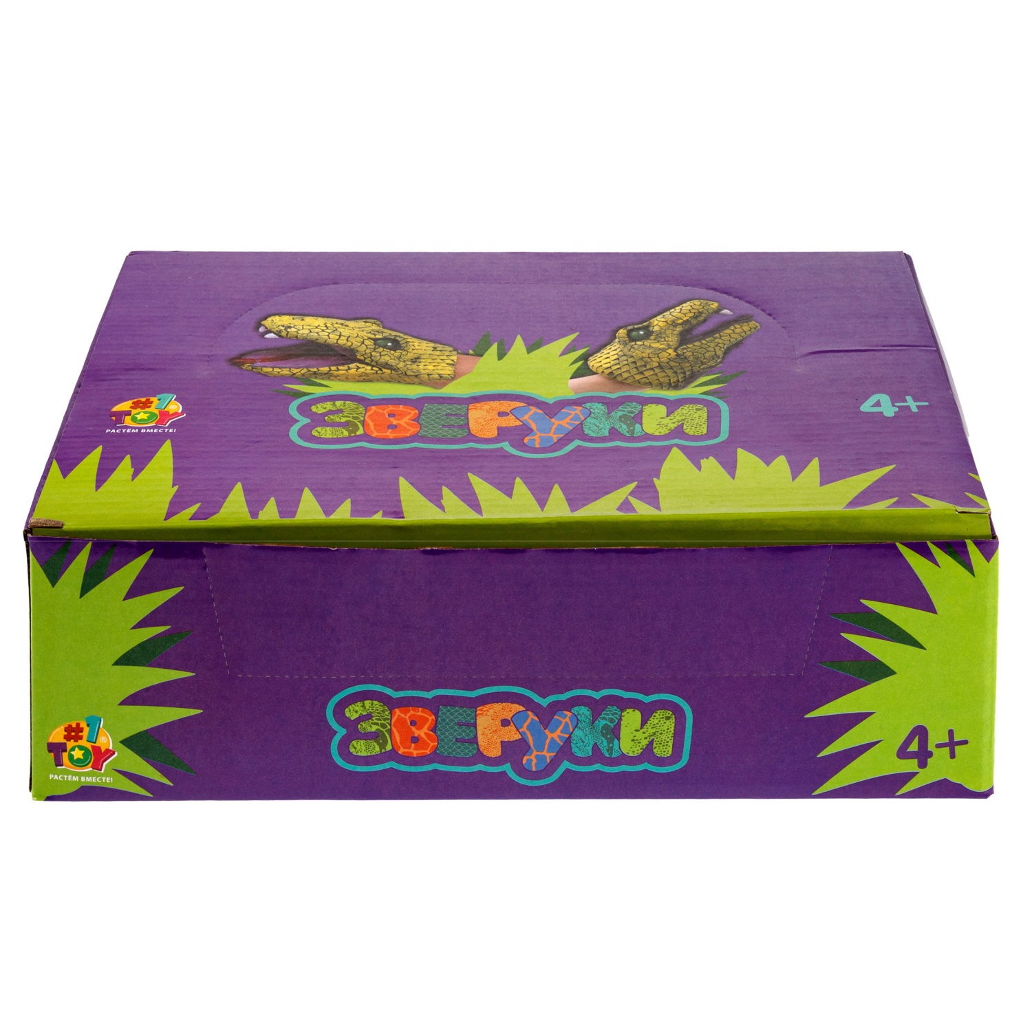 1toy Зверуки большие на руку "Змеи", 12 шт в д/б