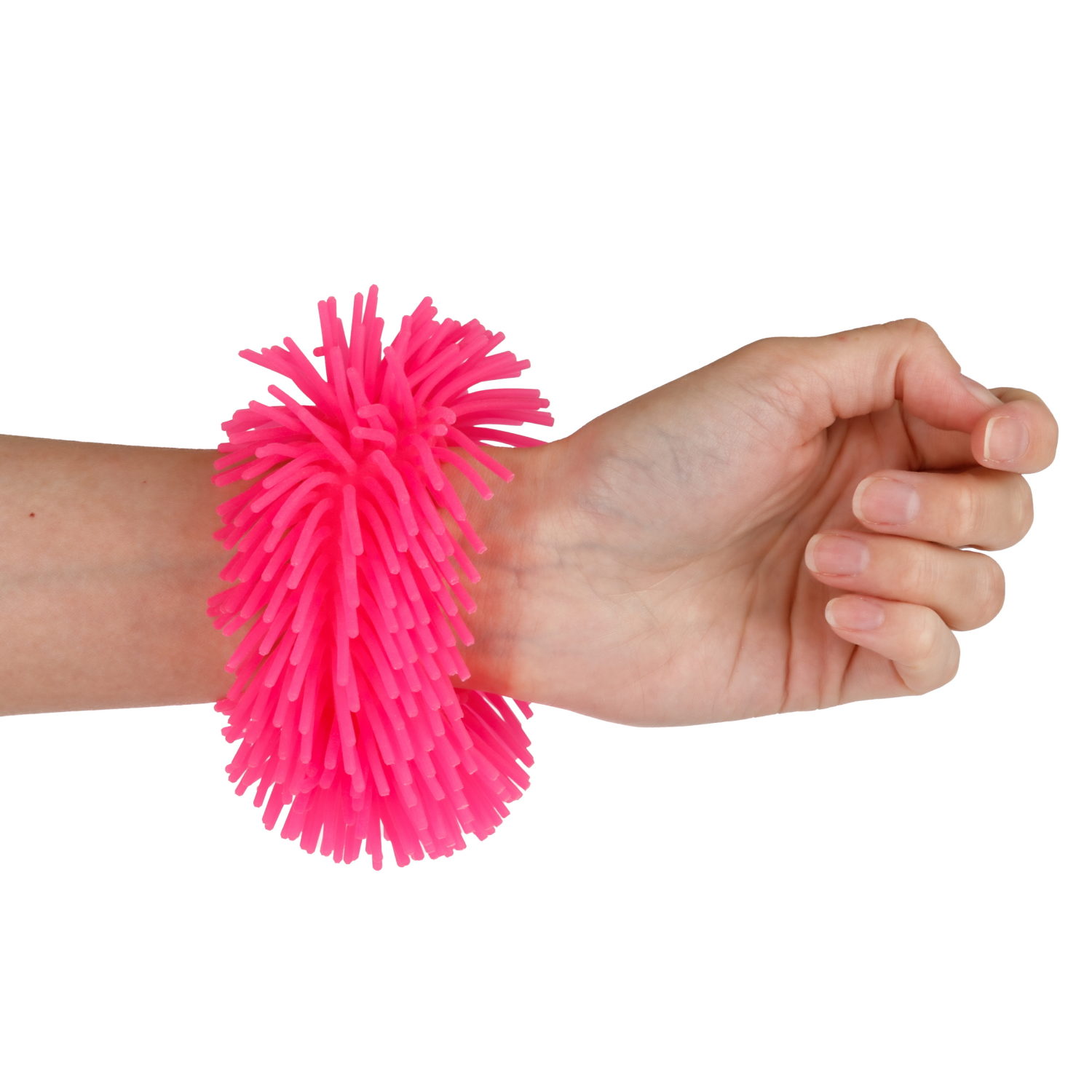 1TOY эластичный браслет-антистресс ЛАПША, однотонный, 6 видов в асс.