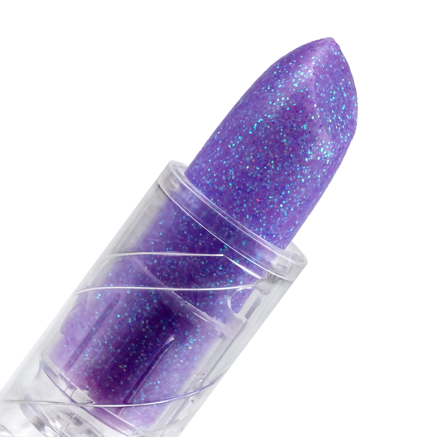 Lukky Дизайнер Сет #6, Сиреневый Котик,набор: помада для губ,меняющая цвет на розовый, гель-блёстки, стразы для лица, аппликатор