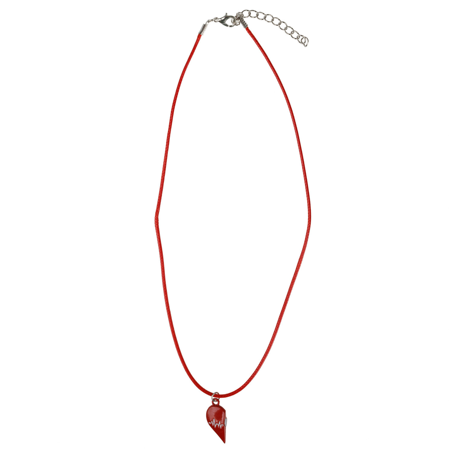 Набор из парных цепей-шнурков Lukky Fashion Сердце пополам на магните