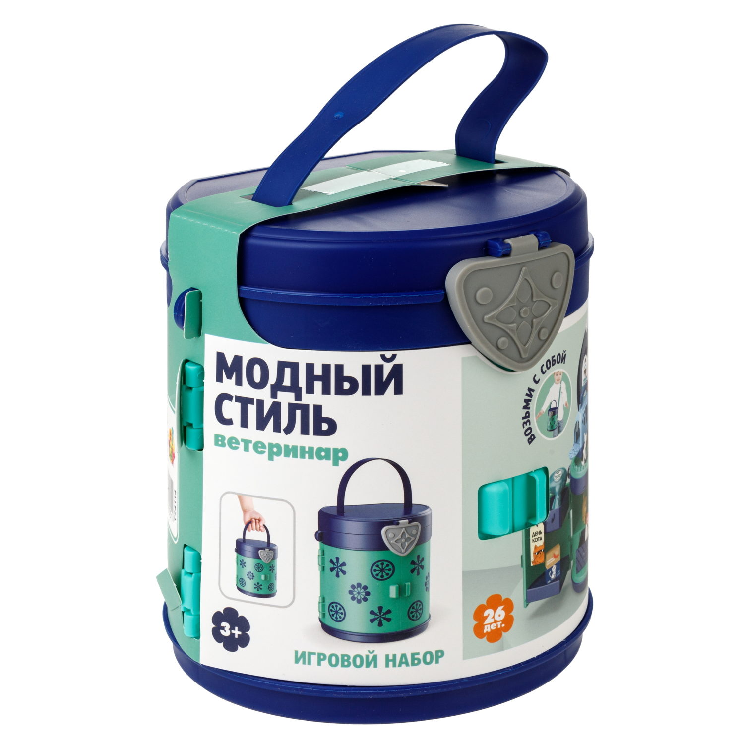 1TOY Модный стиль "Ветеринар" клиника игровой набор в сумке, 26 предметов