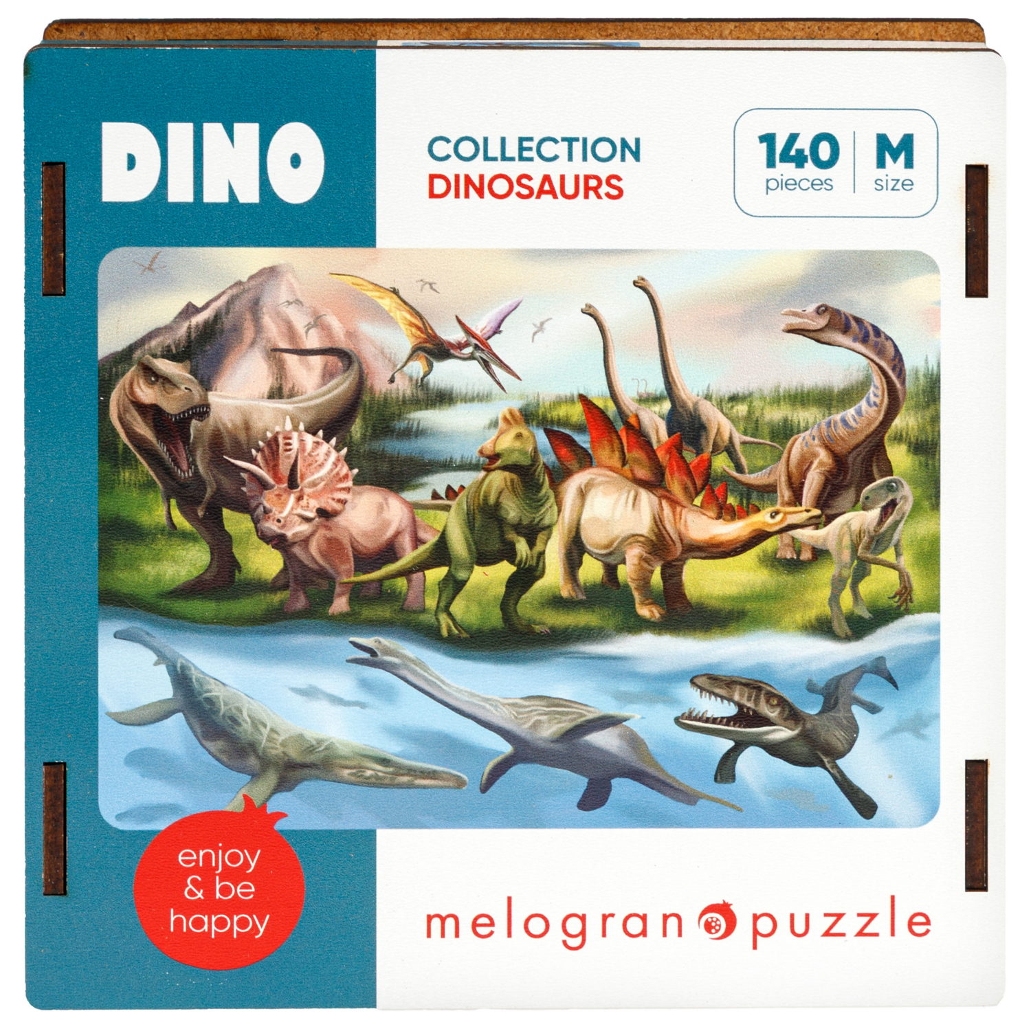 Пазлы Collection Dinosaurs Мир динозавров, 140 деталей