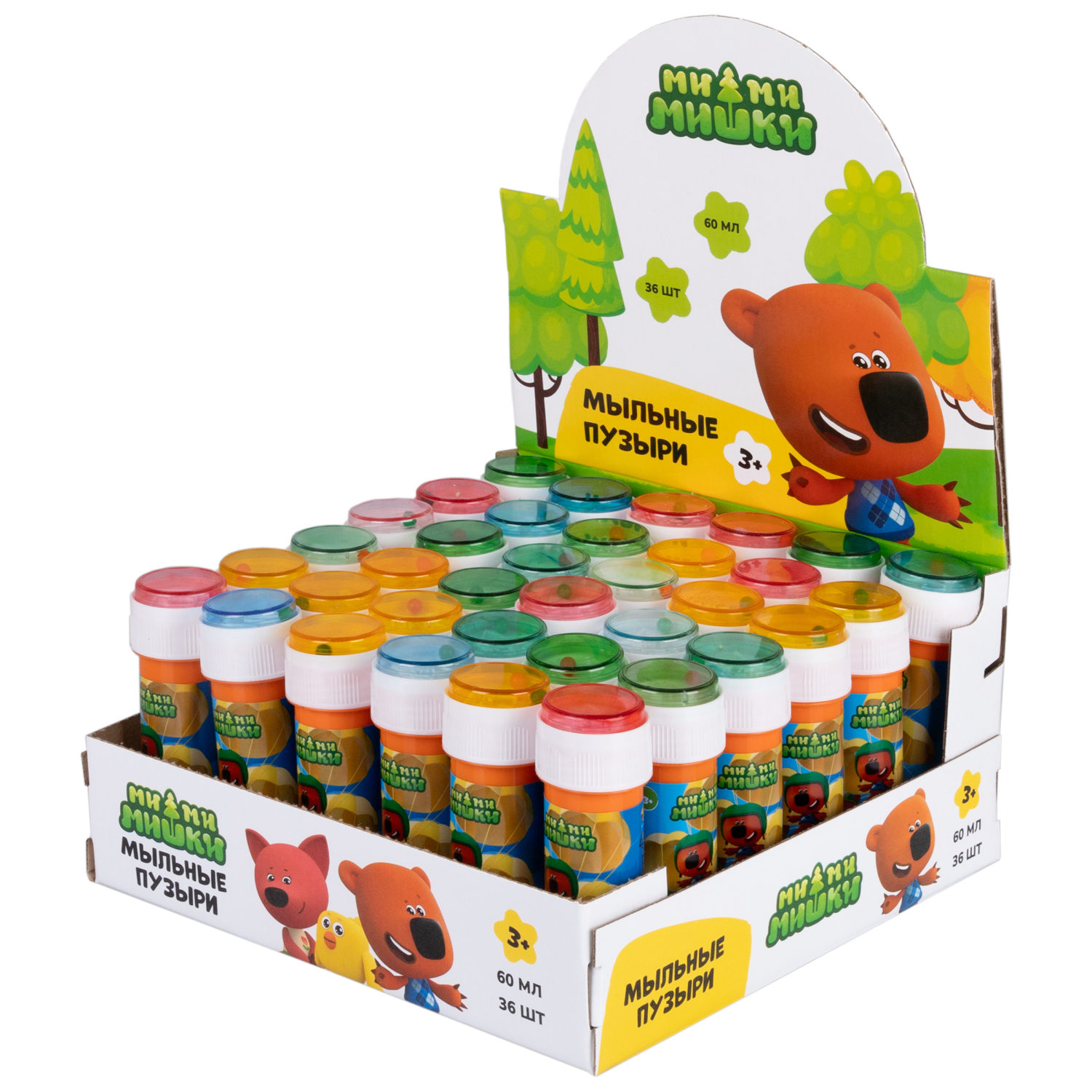 Мыльные пузыри 1TOY Ми-ми-мишки, 60 мл