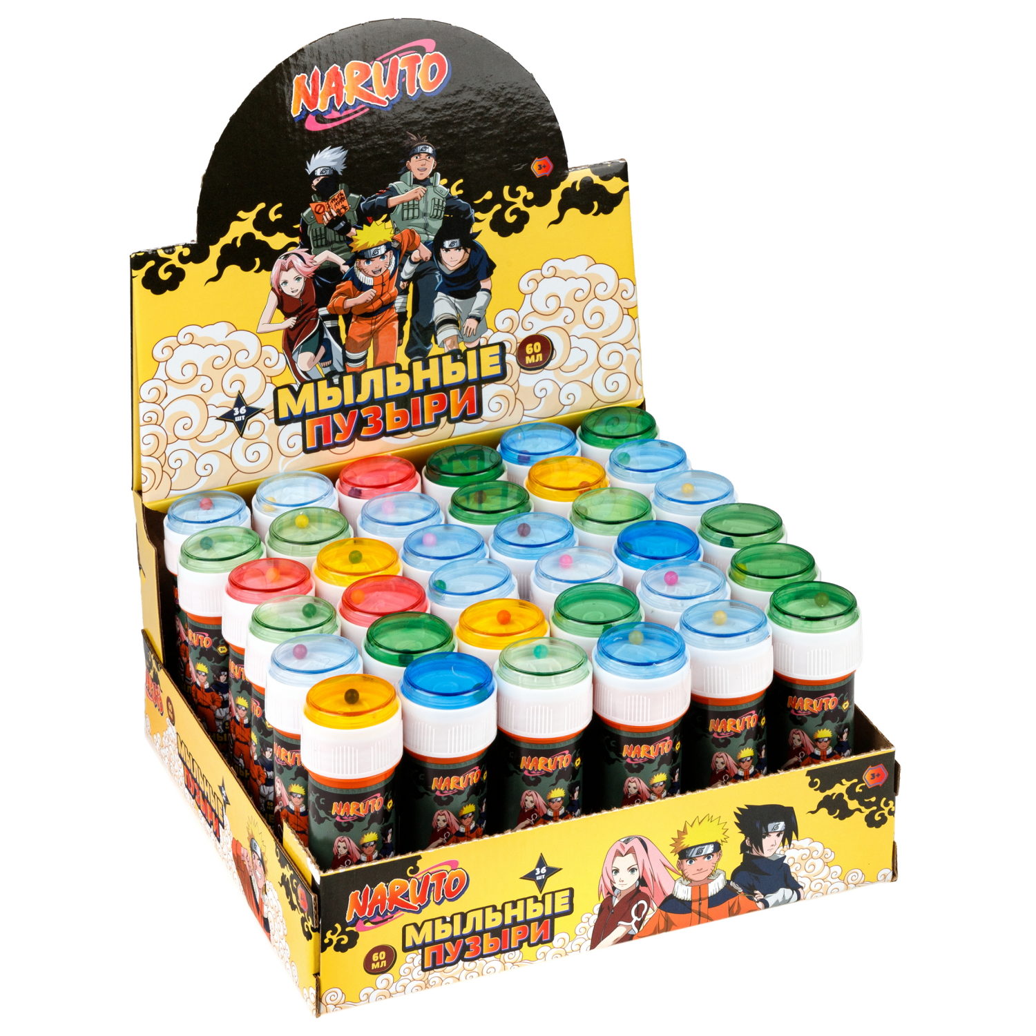 Наруто, мыл. пуз., 60 мл, 36 шт в д/б (23,5*23,5*11,5)