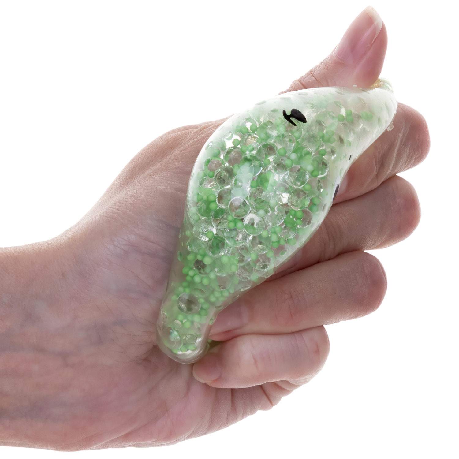 1toy Жмяка, "Медвежонок" с мелкими шариками 6х4,5х5 см, 4 вида в ассортименте